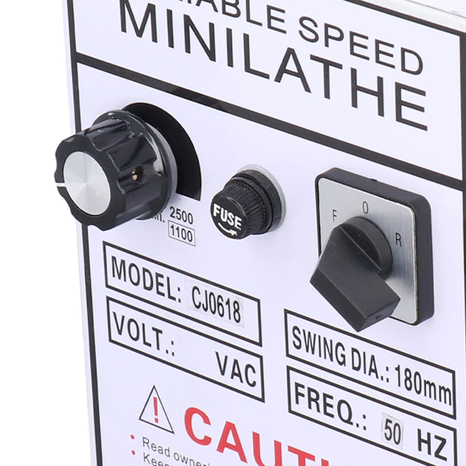 FTVOGUE Scatola di Controllo del Tornio Guscio in Acciaio Regolatore di velocità del Tornio AC 50Hz Assemblaggio Circuito Stampato 240 X 130 X 102 Mm per 0618 0618 3B Mini Riparazione Sostituzione Uso