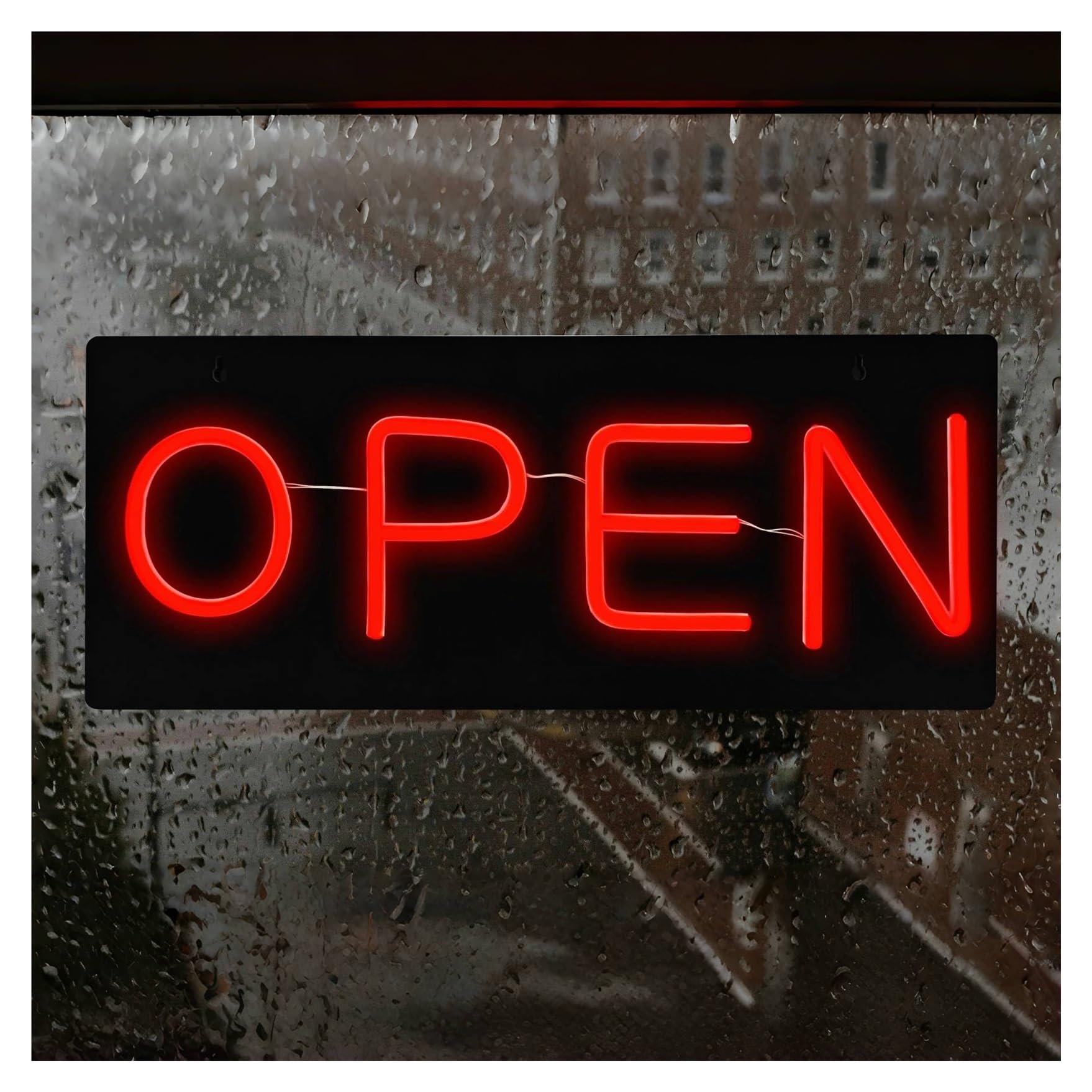 Shouxi One Color Sign Lamp Commercial Decor Neon Signs Open Neon Lights Suitable For Restaurant, Dessert Shop Open Decor Night Lamp 17Cmx40cm