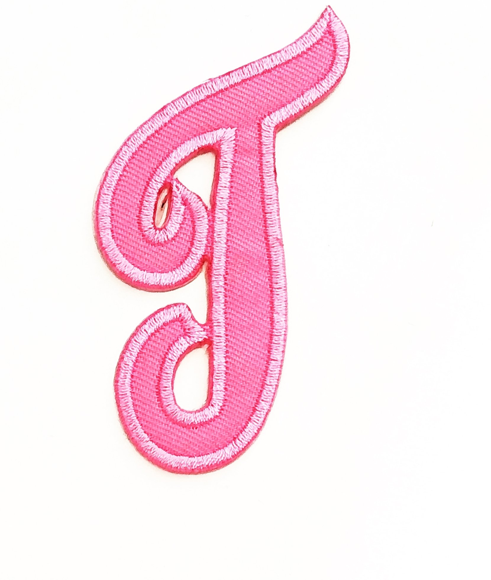 Nipitshop Patches Pink Alphabet Letter T Patches Embroidered Iron On Patch Alphabet A-Z Patch for Clothes Backpacks T-Shirt Jeans Skirt Vests Scarf Hat Bag