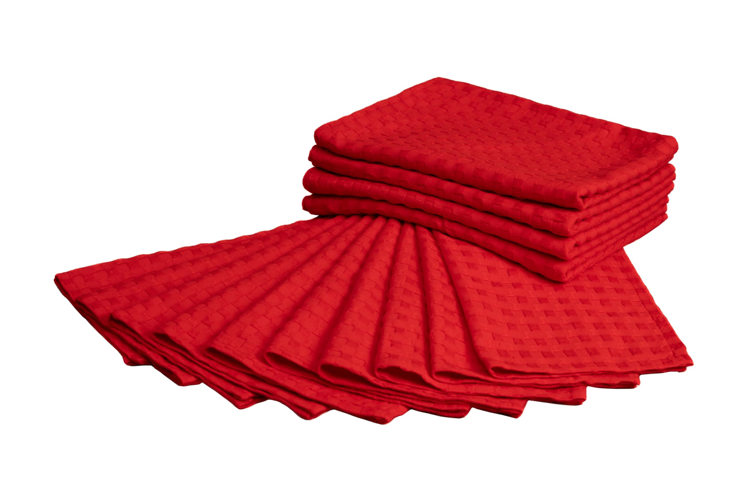 Strofinacci In Cotone 100% - 10 Pezzi 30x30 Cm, Super Assorbenti E Lavabili, Ideali Per Cucina