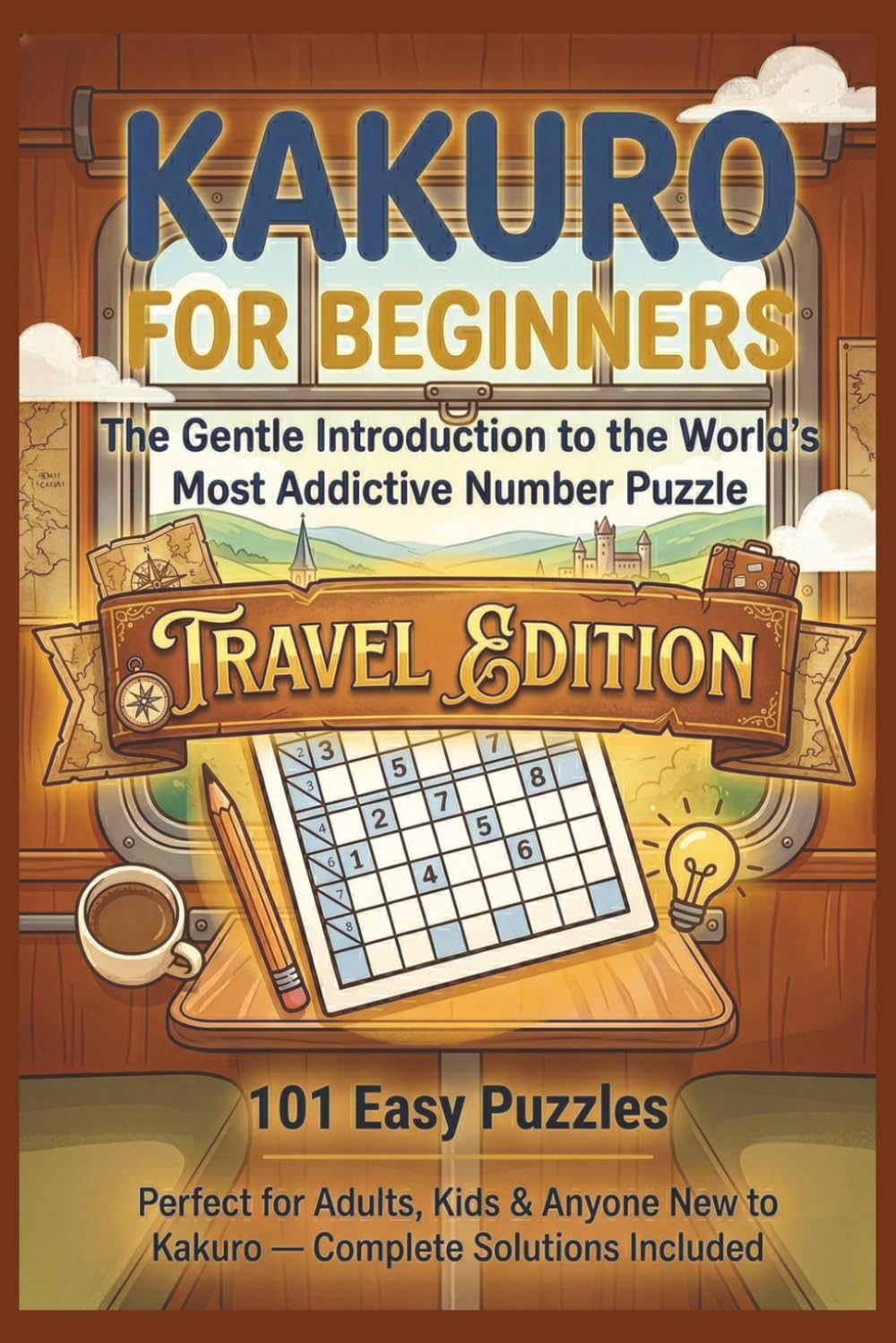 Kakuro for Beginners Travel Edition: The Gentle Introduction to the World's Most Addictive Number Puzzle - 101 Easy Puzzles, Perfect for Adults, Kids & Anyone New to Kakuro