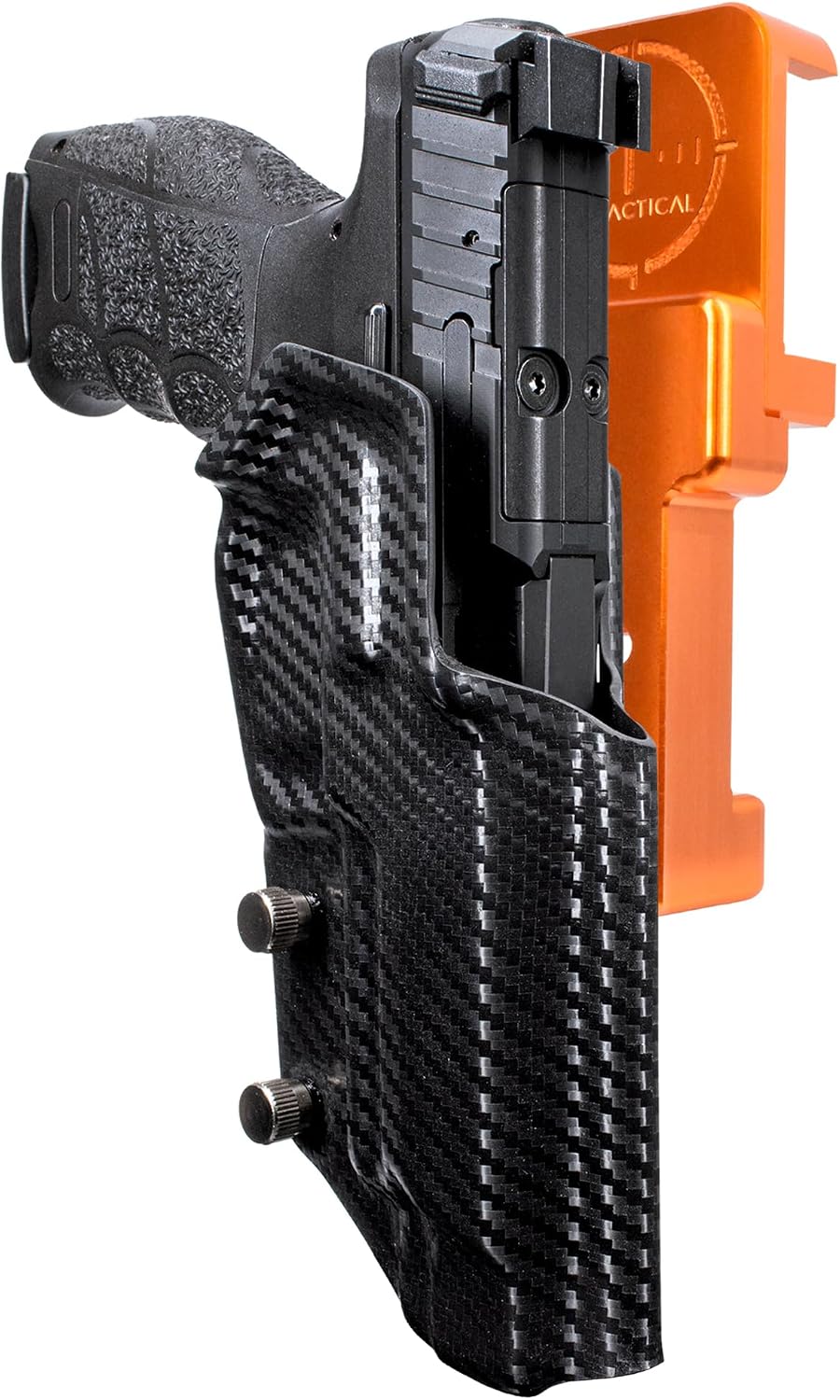 Alloy Competition Holster OWB Fits Heckler & Koch VP9L Outside The Waistband Carry Gun Holster Kydex American Made OWB Aluminum Belt Attachment