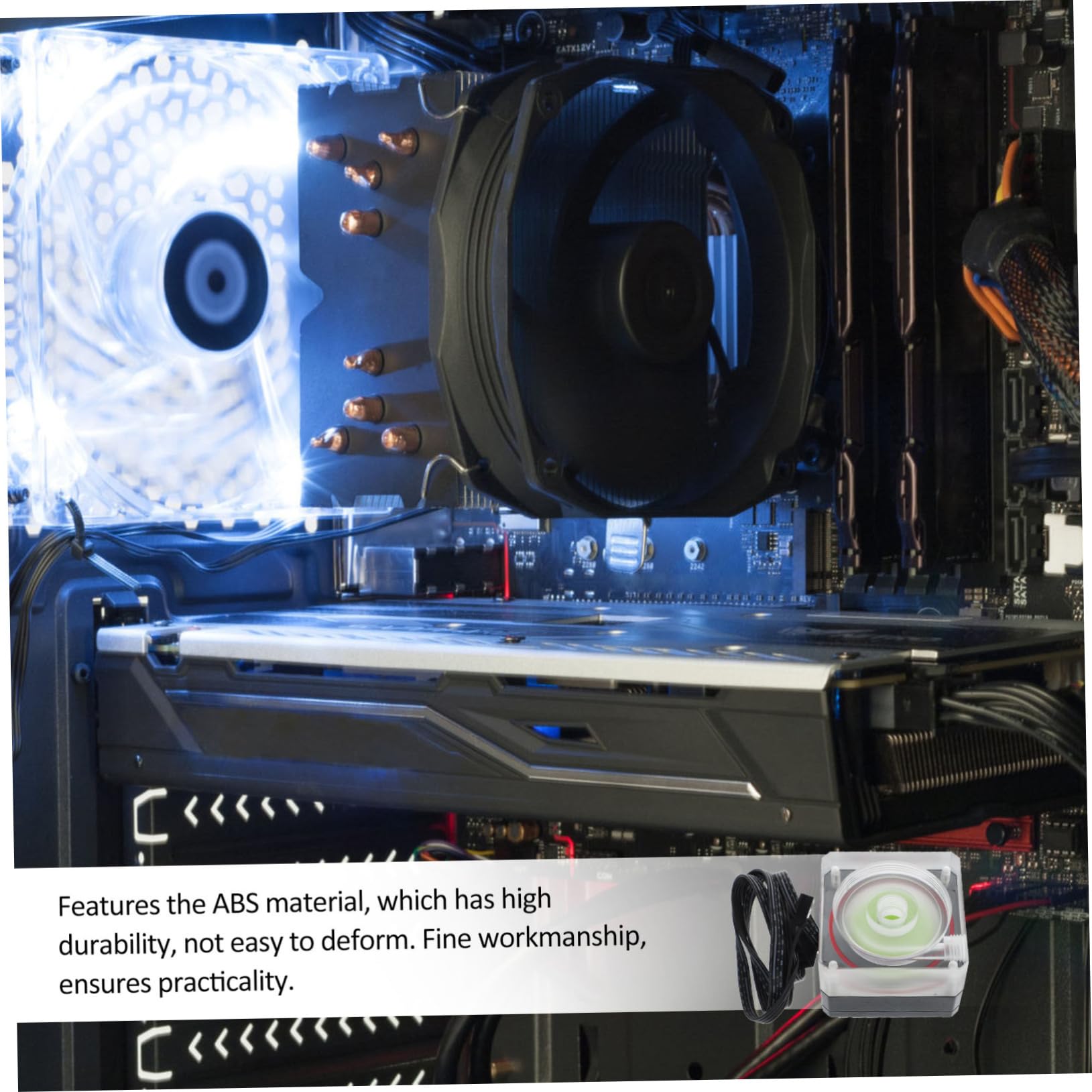 Kit de Refrigeración Líquida para PC con Bomba de Agua Flujo Mejorado Ruido Compatible con Sistemas de Enfriamiento por Agua para Ordenador