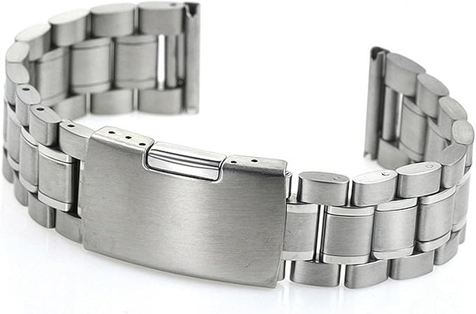 Amazon Co Jp 腕時計 交換用 ベルト mm ステンレススチール シルバー メタル バンド 直環 サイドプッシュ式 Wb Svch 腕時計