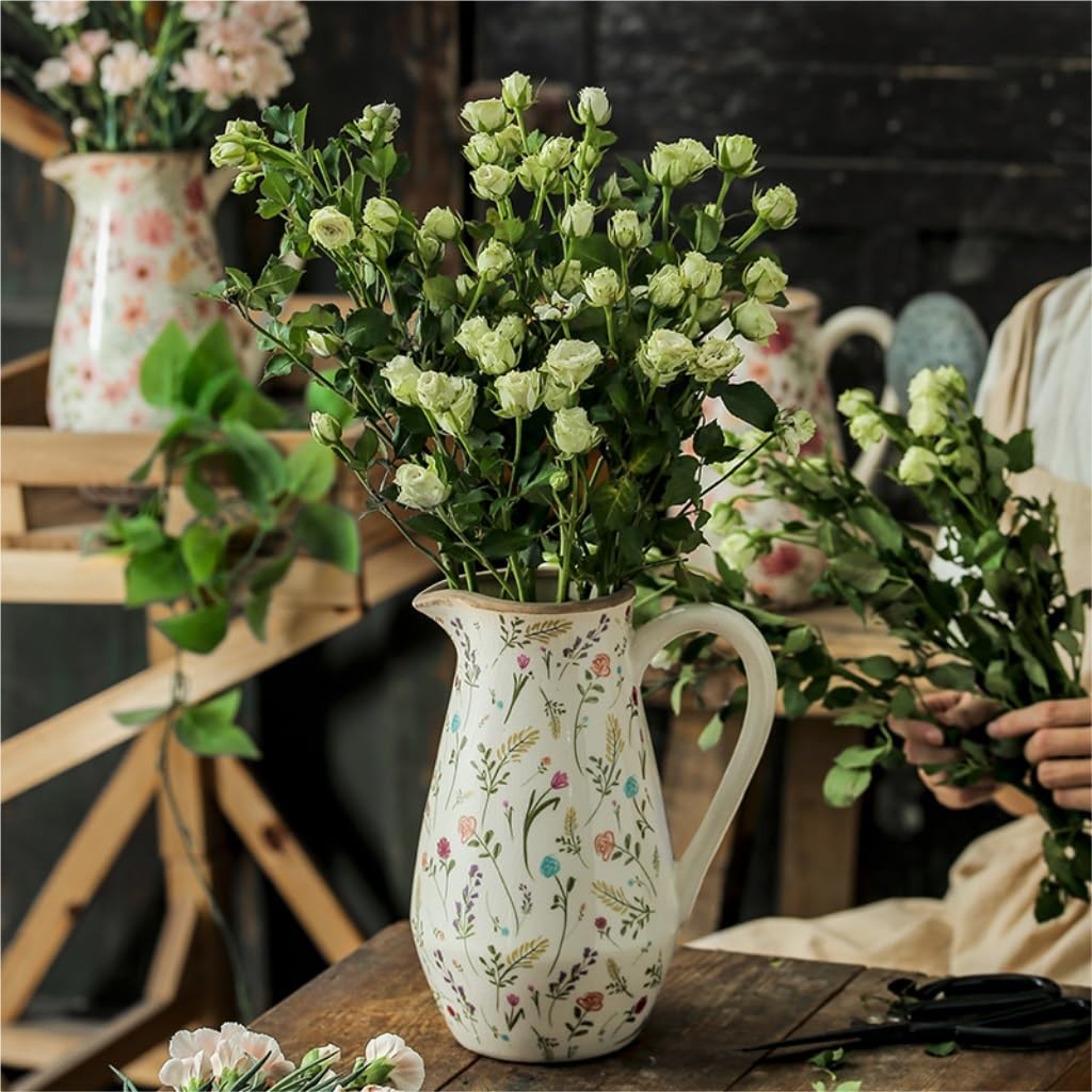 Amazon.com: ELUKHT Flower Vase Retro Ceramic Vase Decoration