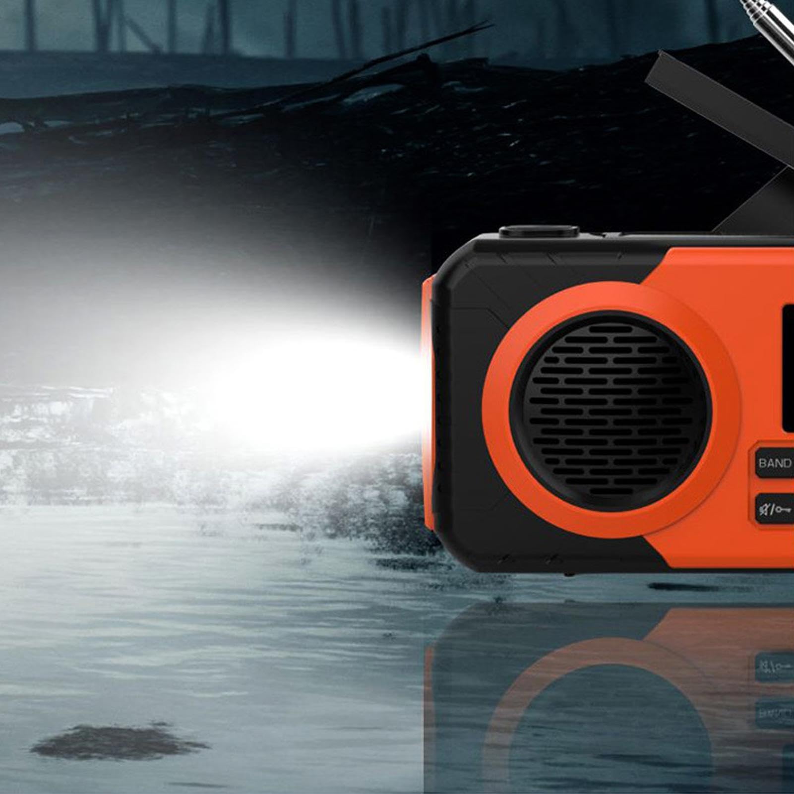 Radio Solar Manivela Manual Portátil | Radio AM FM Exterior Para Mujeres Campistas Pescadores Viajeros Excursionistas Marino Y Náutico Campamento Tormenta Invernal