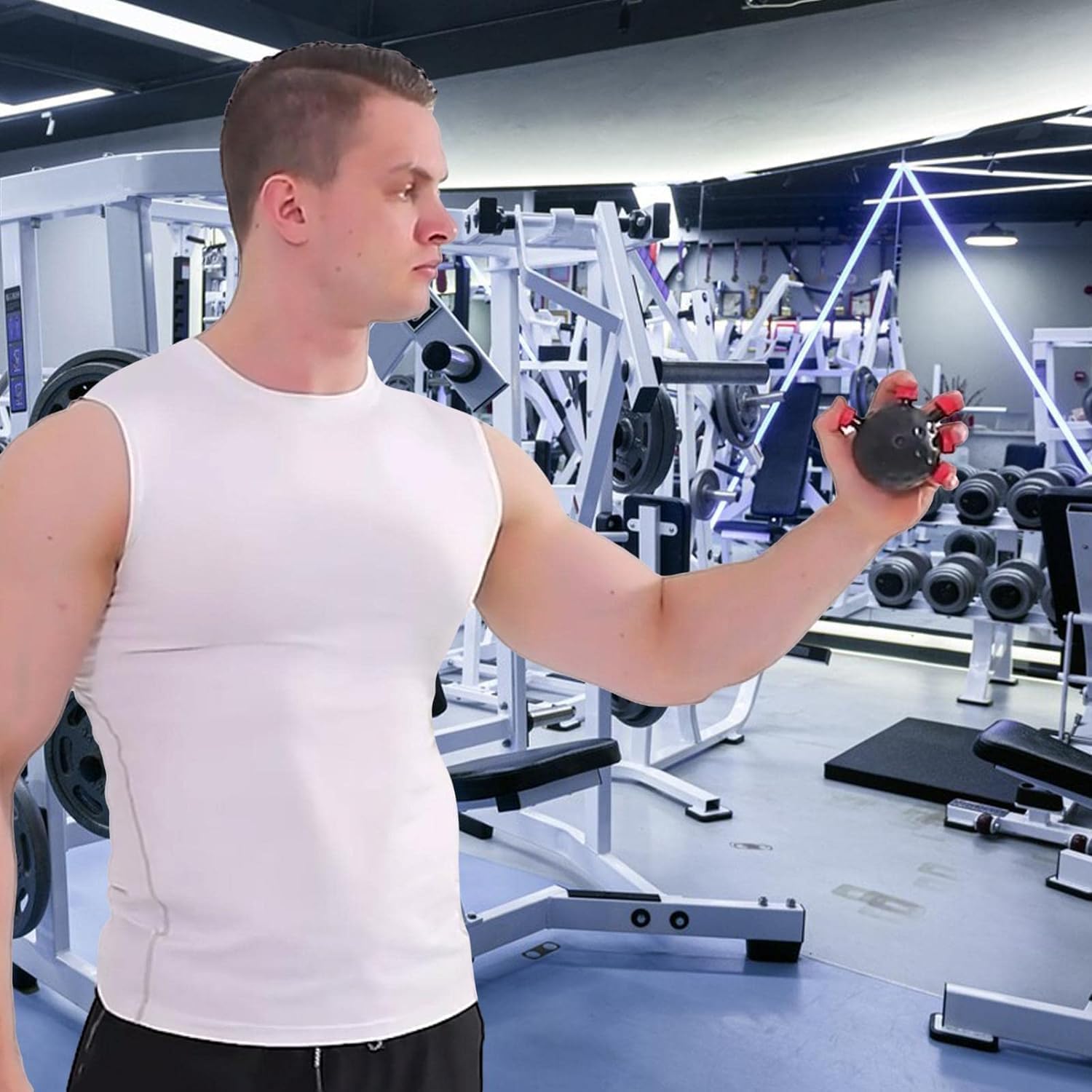 S2B BROTHERS Ultimate Finger Exerciser Strength Trainer Exercise Ball Hand Strengthener Hand Balls Workout Equipment for Men & Women (Heavier Finger) 4