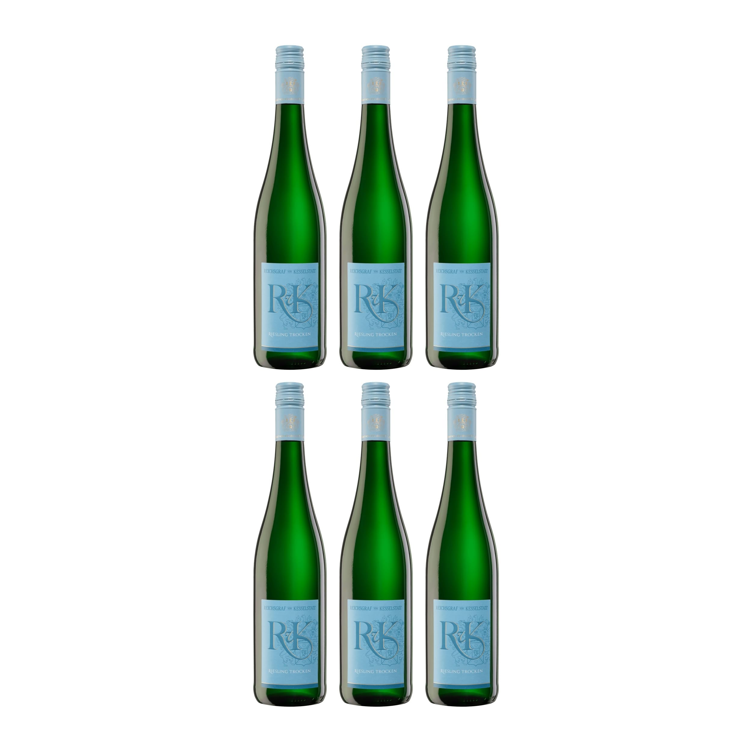 VDP.Weingut Reichsgraf von Kesselstatt Kollektion RvK Riesling trocken Weisswein Weiss VEGAN Deutschland inkl. FeinWert E-Book (6 x 0.75 l)