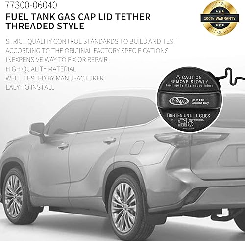 Miniatura 7 de Tapa de depósito de combustible 77300-06040 7730006040 se adapta a To-yota 4Runner Avalon Camry Corolla Highlander Matrix RAV4 Tacoma Le-xus ES350