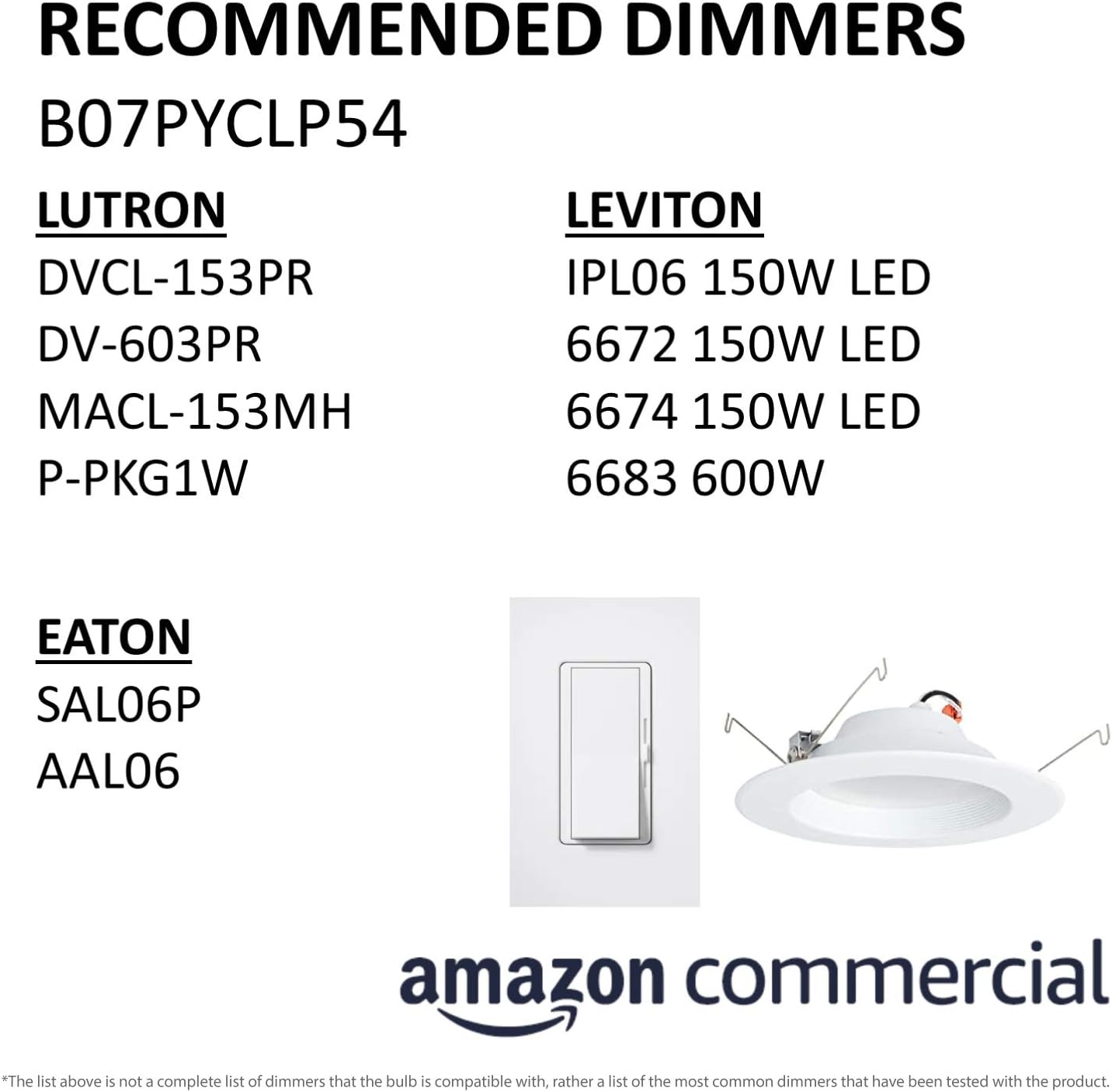 Best Cyber Deals 🔥 AmazonCommercial 75 Watt Equivalent, 5/6-Inch Recessed Downlight, Dimmable, Round LED Light Bulb | Daylight, 6-Pack Super Big Clearance! AmazonCommercial 75 Watt Equivalent, 5/6-Inch Recessed Downlight, Dimmable, Round LED Light Bulb | Daylight, 6-Pack