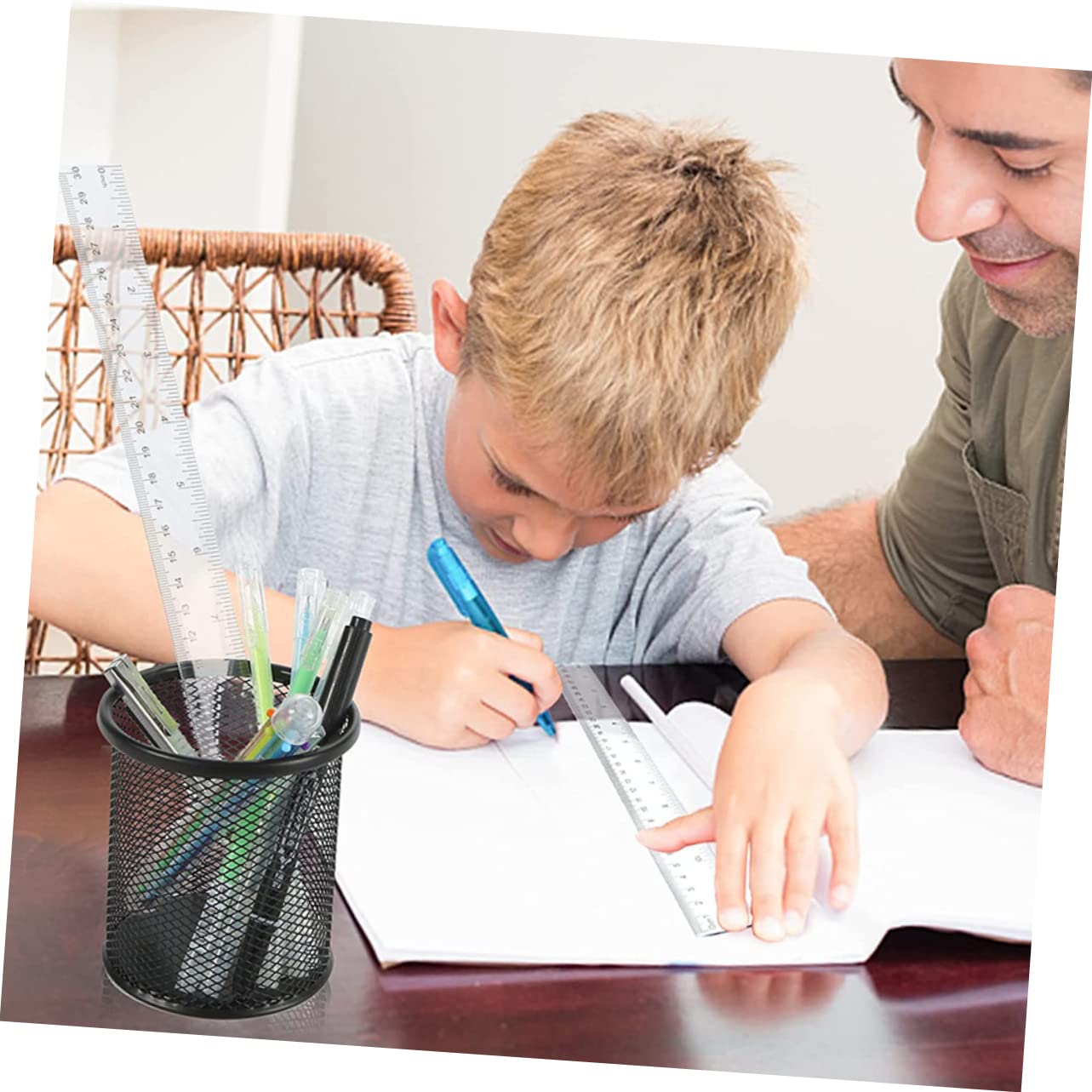 SHINEOFI 20pezzi Righello Trasparente Plastica Righello Metrico Centimetri e Per Studenti e Disegno Tecnico Misurazione Precisa e Portatile Adatto Per Scuola e Ufficio