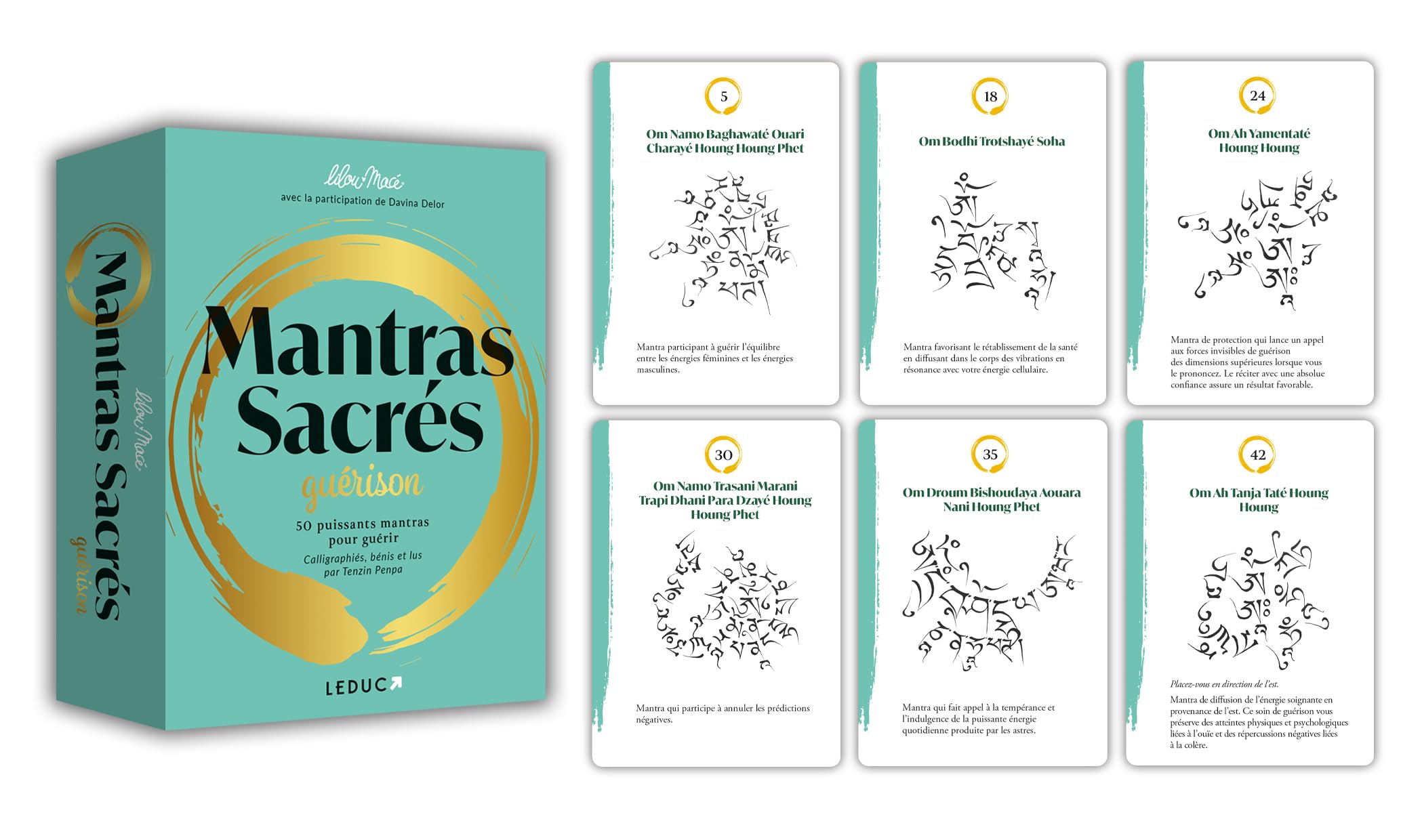 Mantras sacrés - Guérison: 50 puissants mantras pour guérir Calligraphiés, bénis et lus par Tenzin Penpa