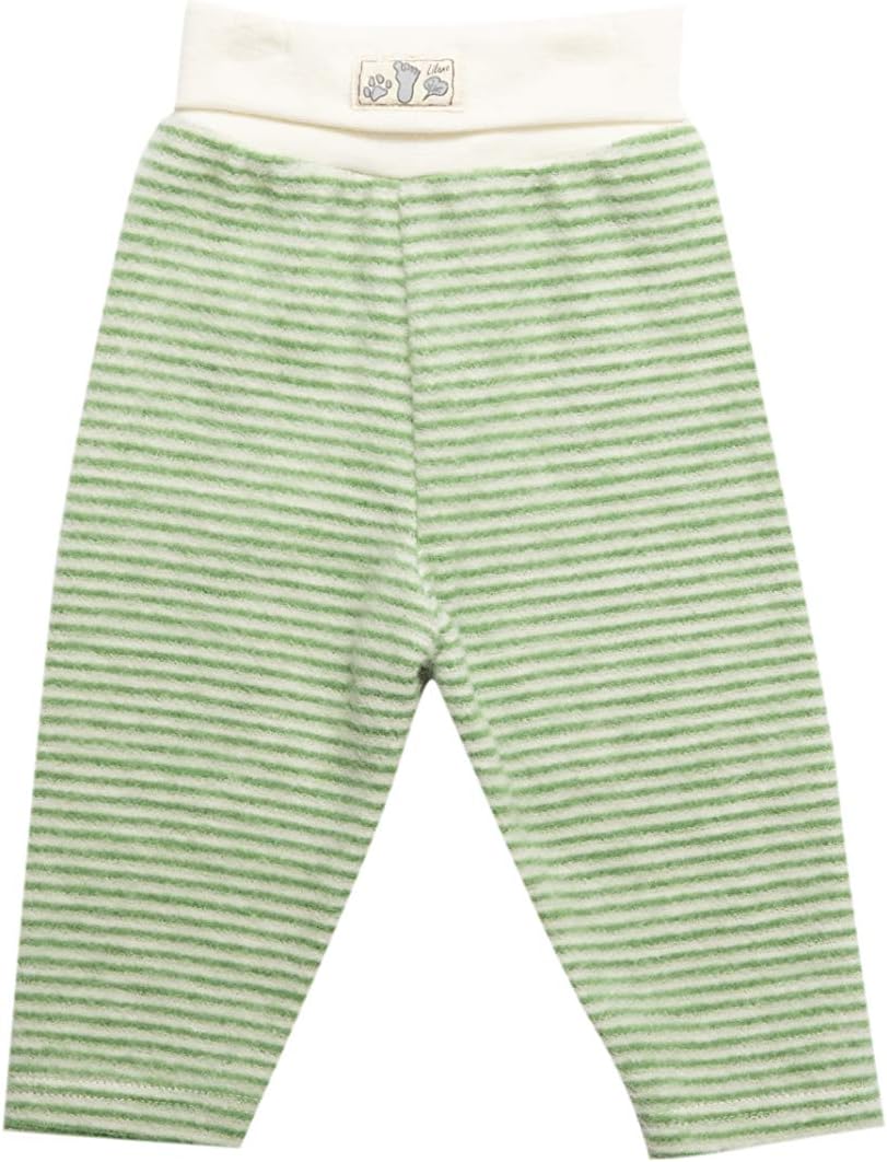 100% Organic Merino Wool Terry Plush Baby Pants [250011]. Made in Germany.