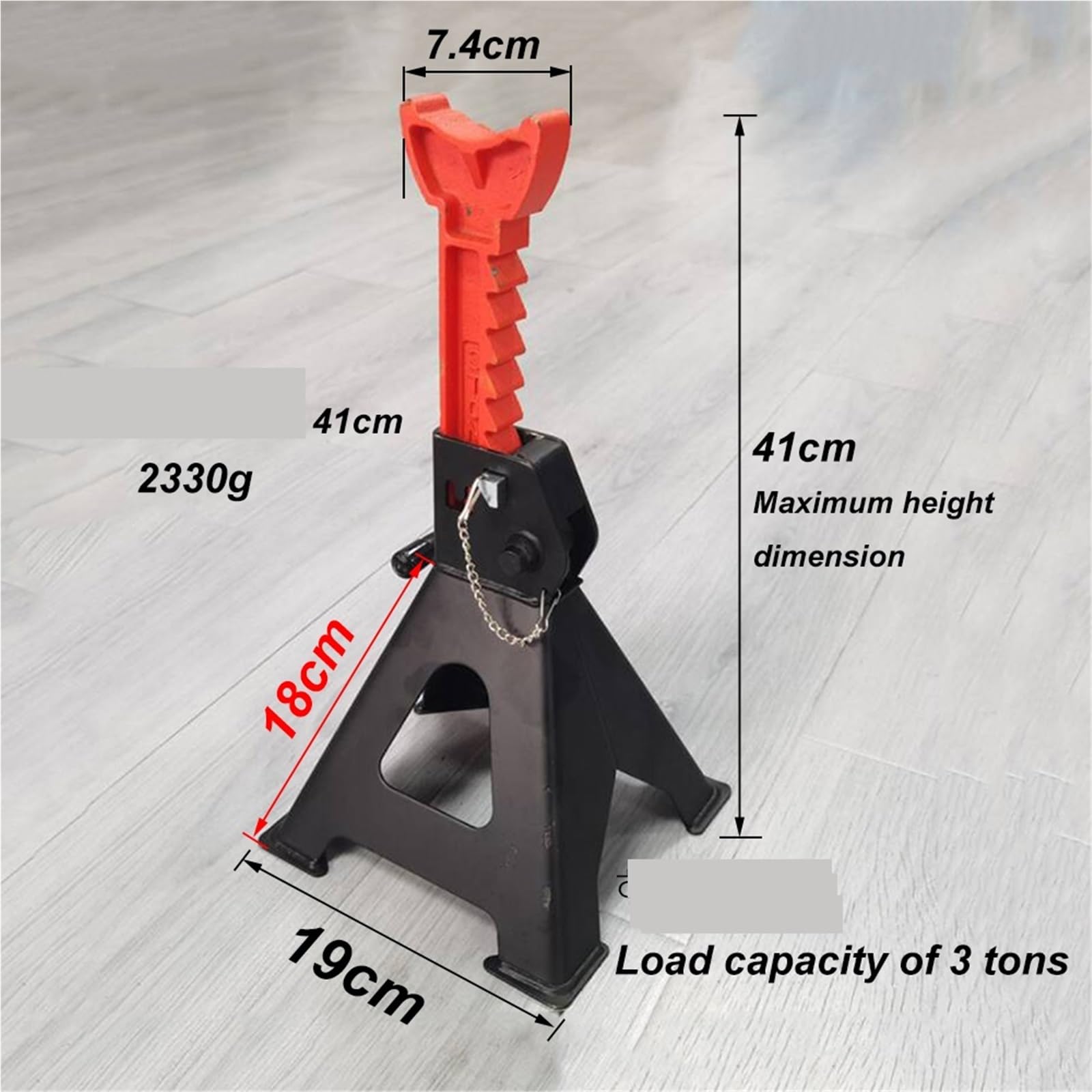 Podnośnik Hydrauliczny Podnośnik 3-tonowy Narzędzia do kontroli podwozia, takie jak konserwacja samochodu Wymiana opon Maksymalna wysokość 41 cm Minimalna wysokość 27,5 cm