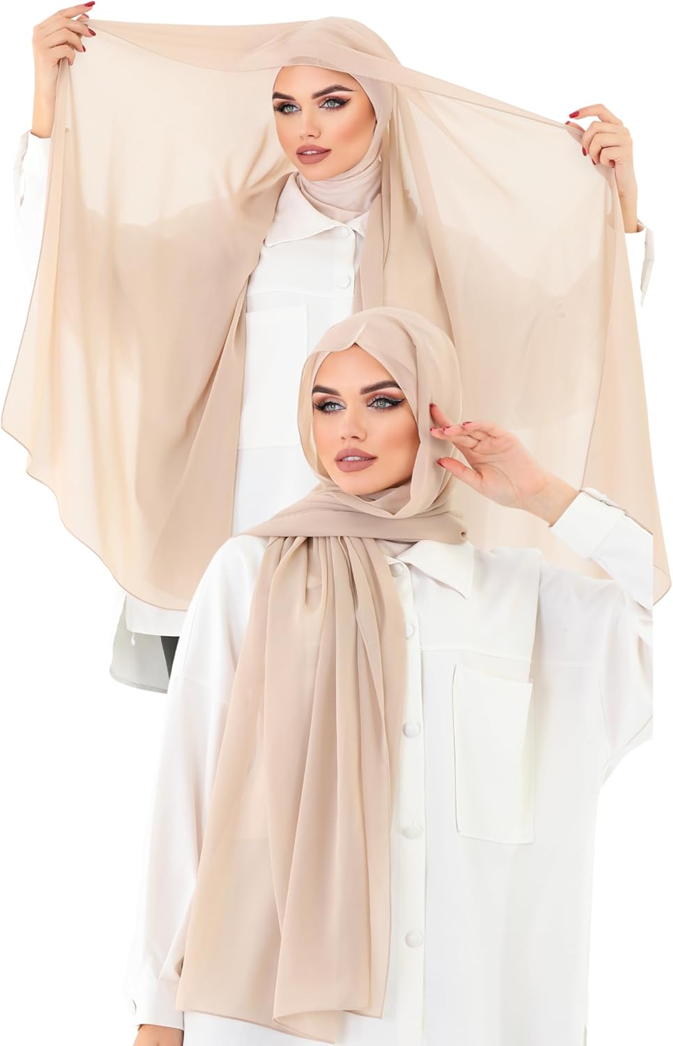 Instant Chiffon Hijab, Ready to wear hijab, modal wrap, Abaya, modern Instant Scarf, Soft breathable scarf