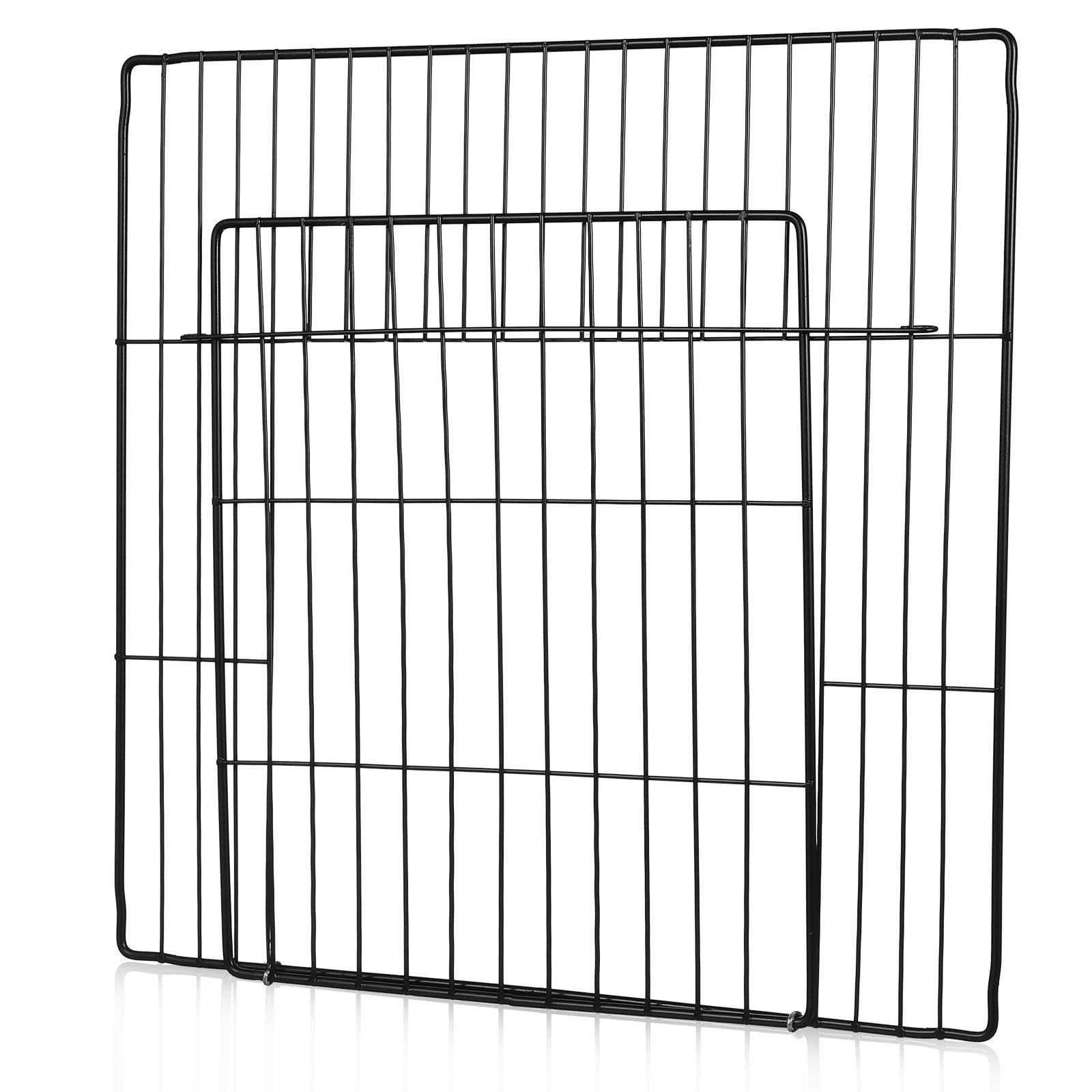 TOMETURE Metal Wire Fence Door Panel for Pet Cages Cats and Dogs, Stable Iron Mesh Design with Simple and Generous Style, Suitable for DIY Dog Crate Door or Cat Fence