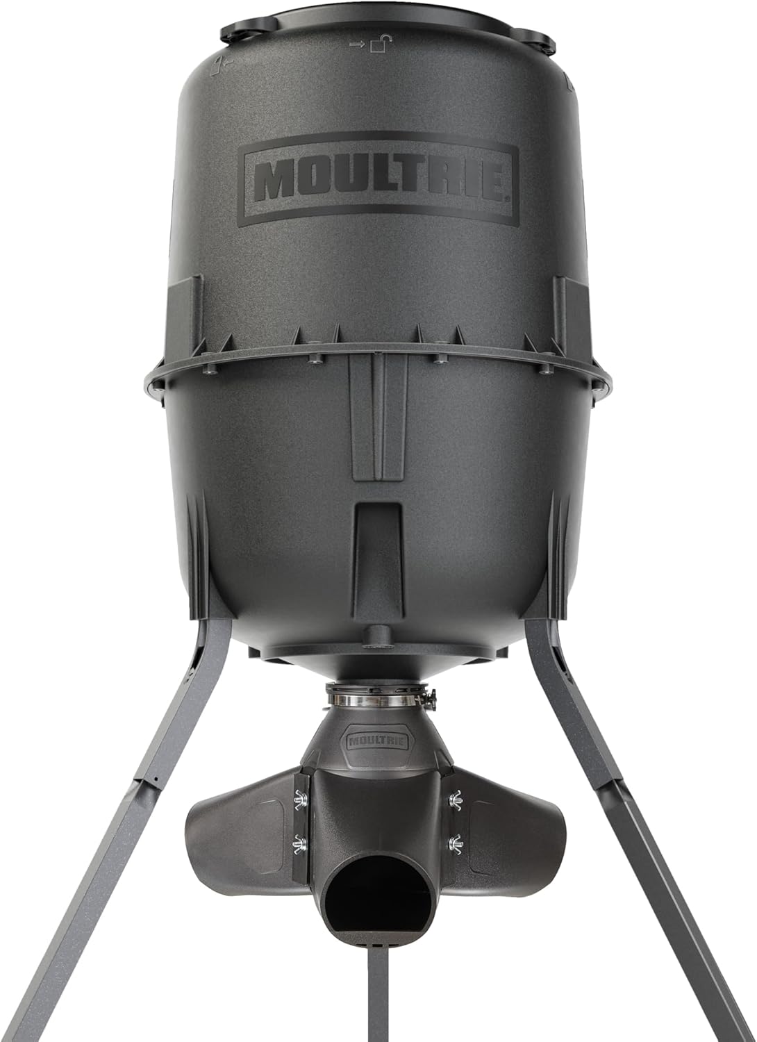 Moultrie Gravity Deer Feeder - Tripod Game Feeder - Easy Conversion Adapter - Protein Pellet Ready - Rugged No-Power Setup for Deer Management