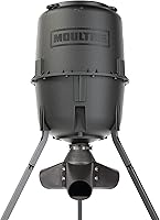 Moultrie 250lb Gravity Deer Feeder Tripod - Battery-Free Protein Pellet & Corn Game Feeder for Hunters