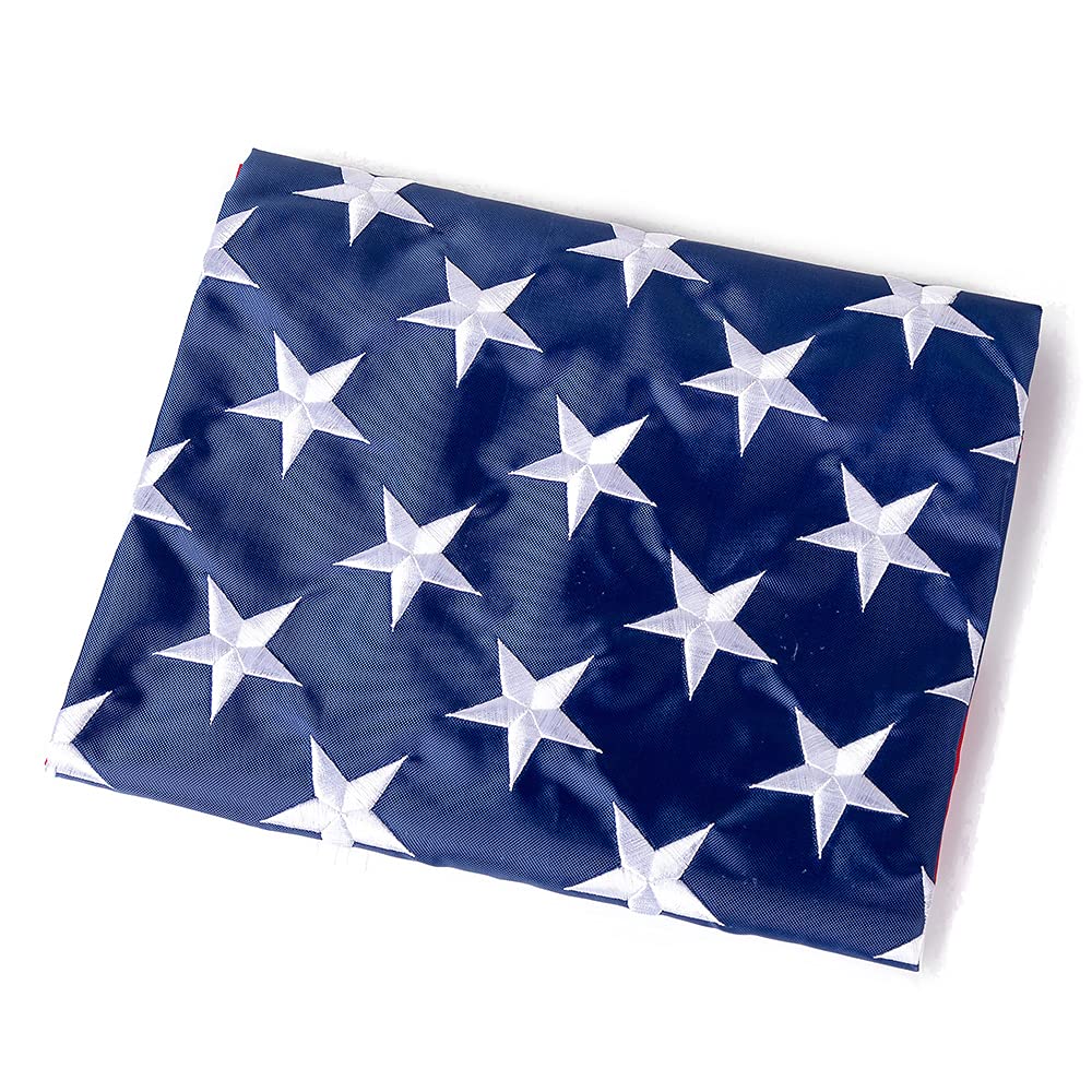 American Flag 3x5 Ft - Heavy Duty, Embroidered Stars, Sewn Stripes, Brass Grommets, Nylon