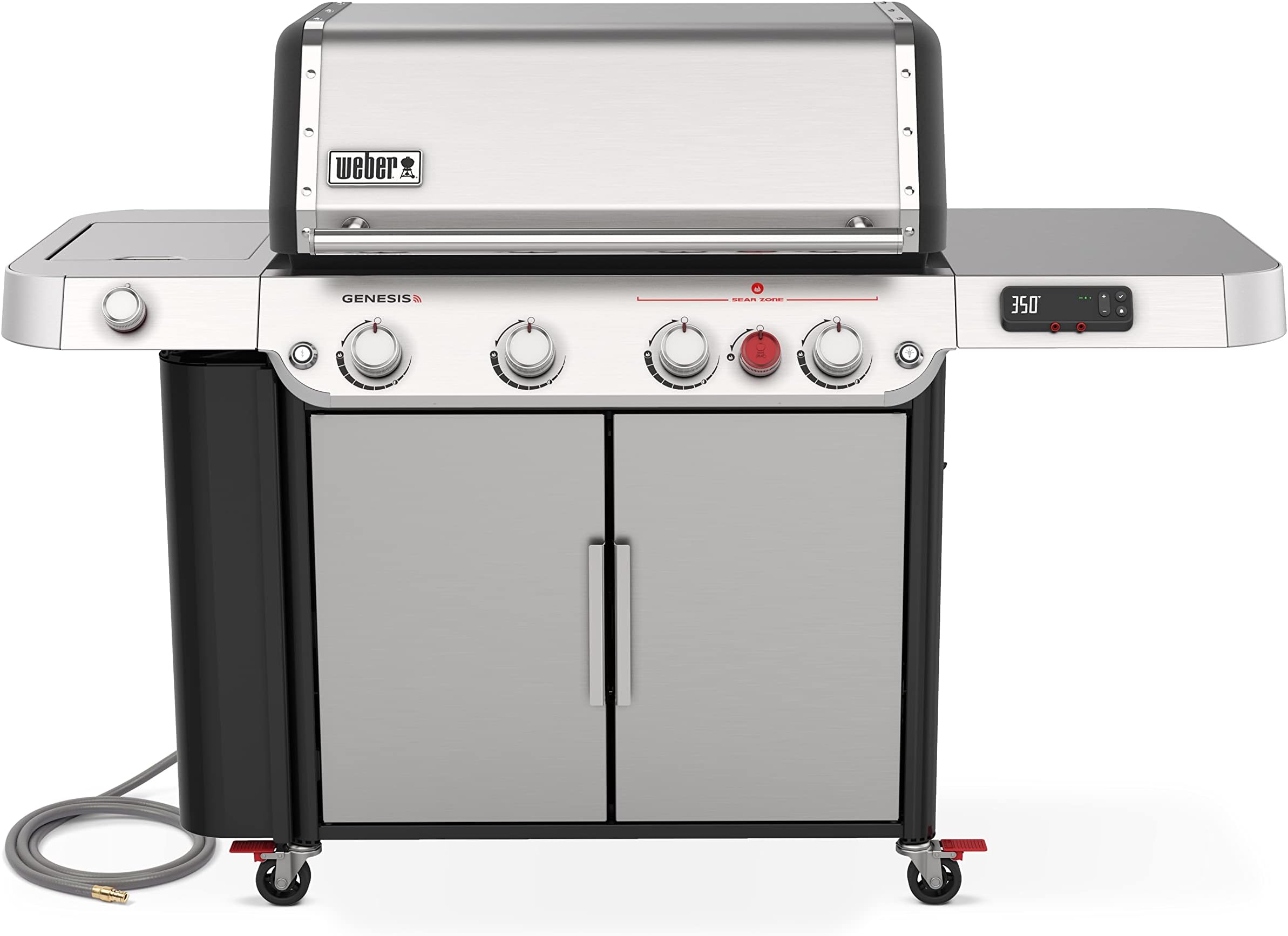 WeberGenesis SPX-435 Premium Smart Gas Grill, Natural Gas, Stainless Steel