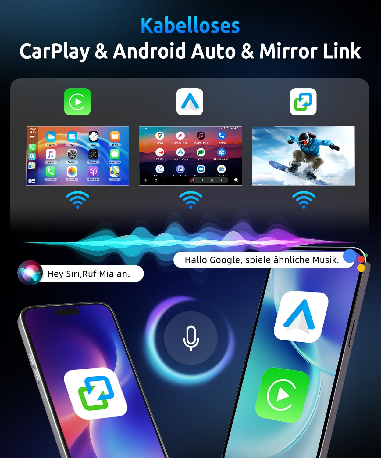 ESSGOO Autoradio für Mercedes W169 W245 W639 W906 2+64GB CarPlay | A-Klasse B-Klasse Vito Viano Sprinter 9 Zoll Android Auto GPS WLAN Bluetooth