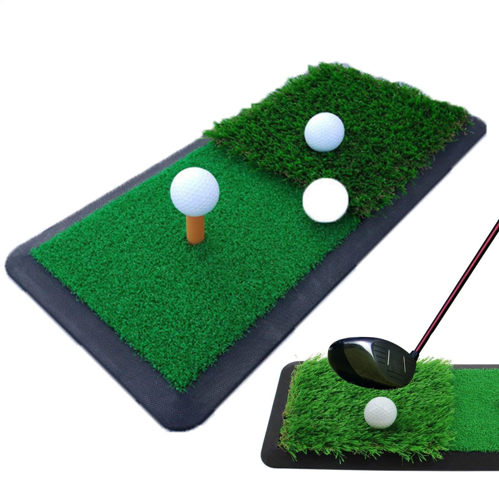 Alfombra de Entrenamiento de Golf para, alfombras de Golf | 7.87x19.29 Pulgadas Mat de práctica de astillado,Entrenamiento Swing & Chipping colocando Almohadilla de Entrenamiento de césped Artificial