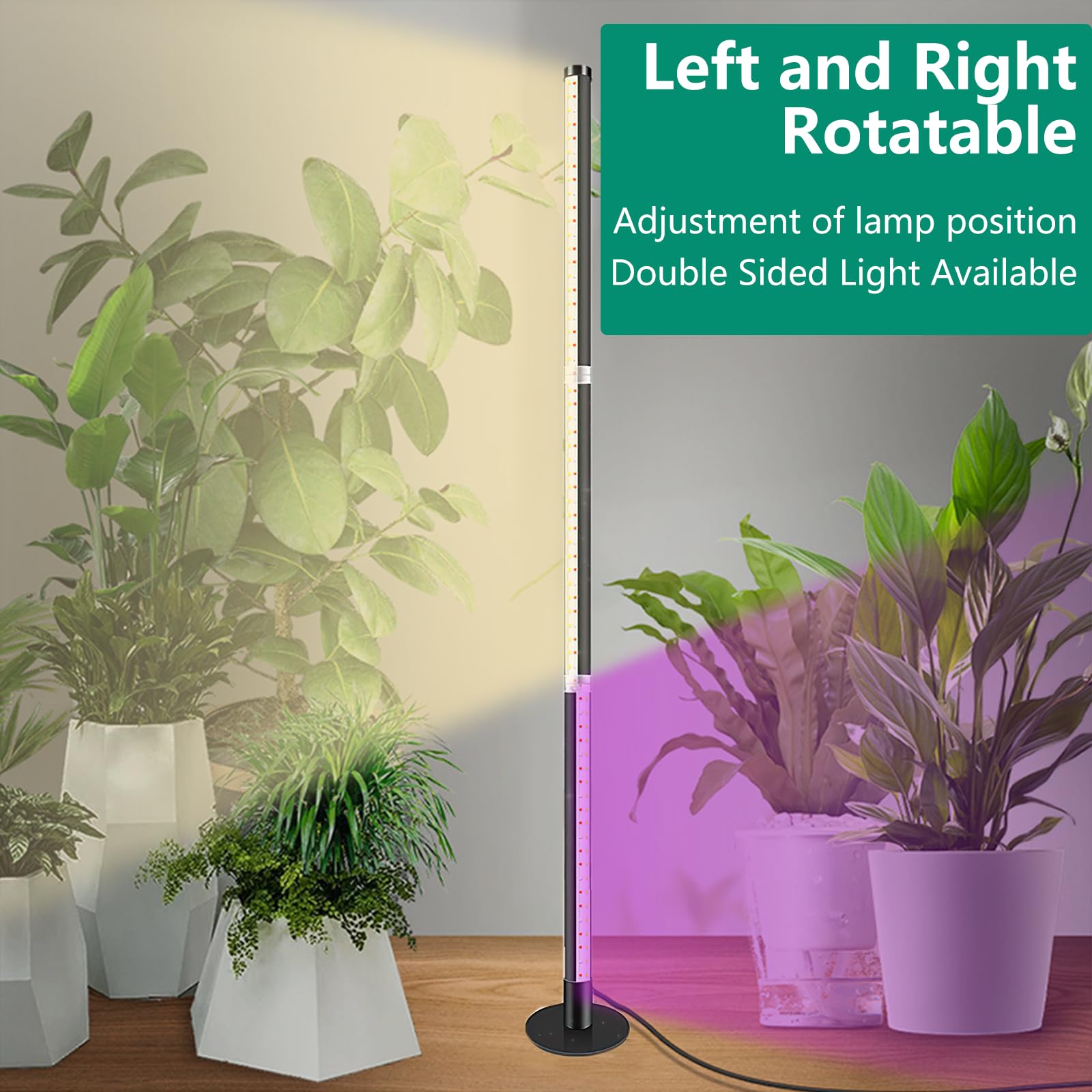 Lampada per Piante, 243 LEDs Full Spectrum lampade LED Coltivazione, Lampada di Crescita con Timer Auto, 10 einstellbare Helligkeitsstufen, 3 Lichtmodi