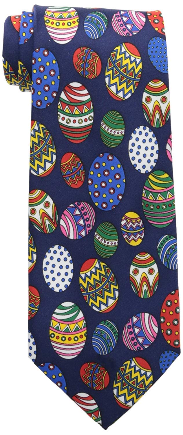 ATOurDealss Easter Ties Mens Easter Egg Holiday Necktie by