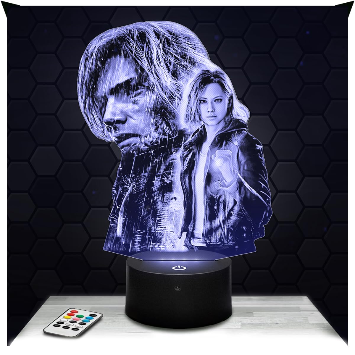 Lampephoto.fr - Resident E 3D Lamp. Decor, Video Games, Gaming, Gift Ideas for Men and Women, Adult Night Light, Bedroom Decor, Original Christmas Gift Ideas for Men and Women, 3D Hologram Effect — image 1