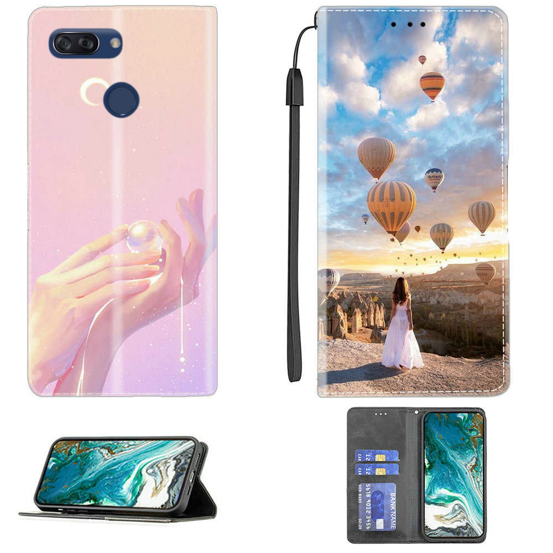 SHIEID Cover per ZTE Blade V9 Vita Custodia,Chiusura Magnetica,Custodia in Pelle per Portafoglio,con Funzione di Staffa,Flip Cover Wallet for ZTE Blade V9 Vita(Giallo