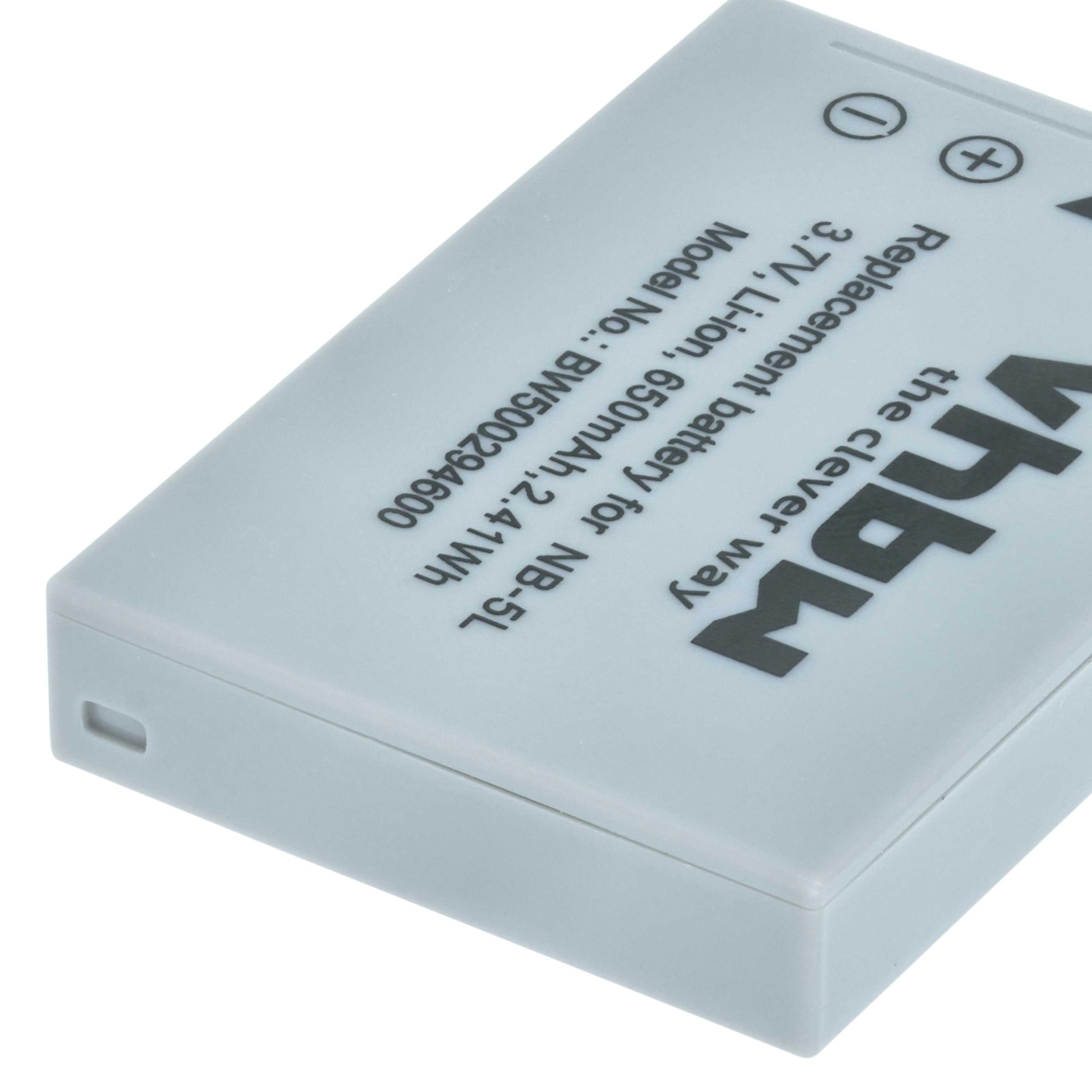 Phottix NB-5L Batteria Agli Ioni Di Litio Per Canon IXUS E PowerShot (1120 MAh, 3.7V, Sostitutiva Canon NB-5L)