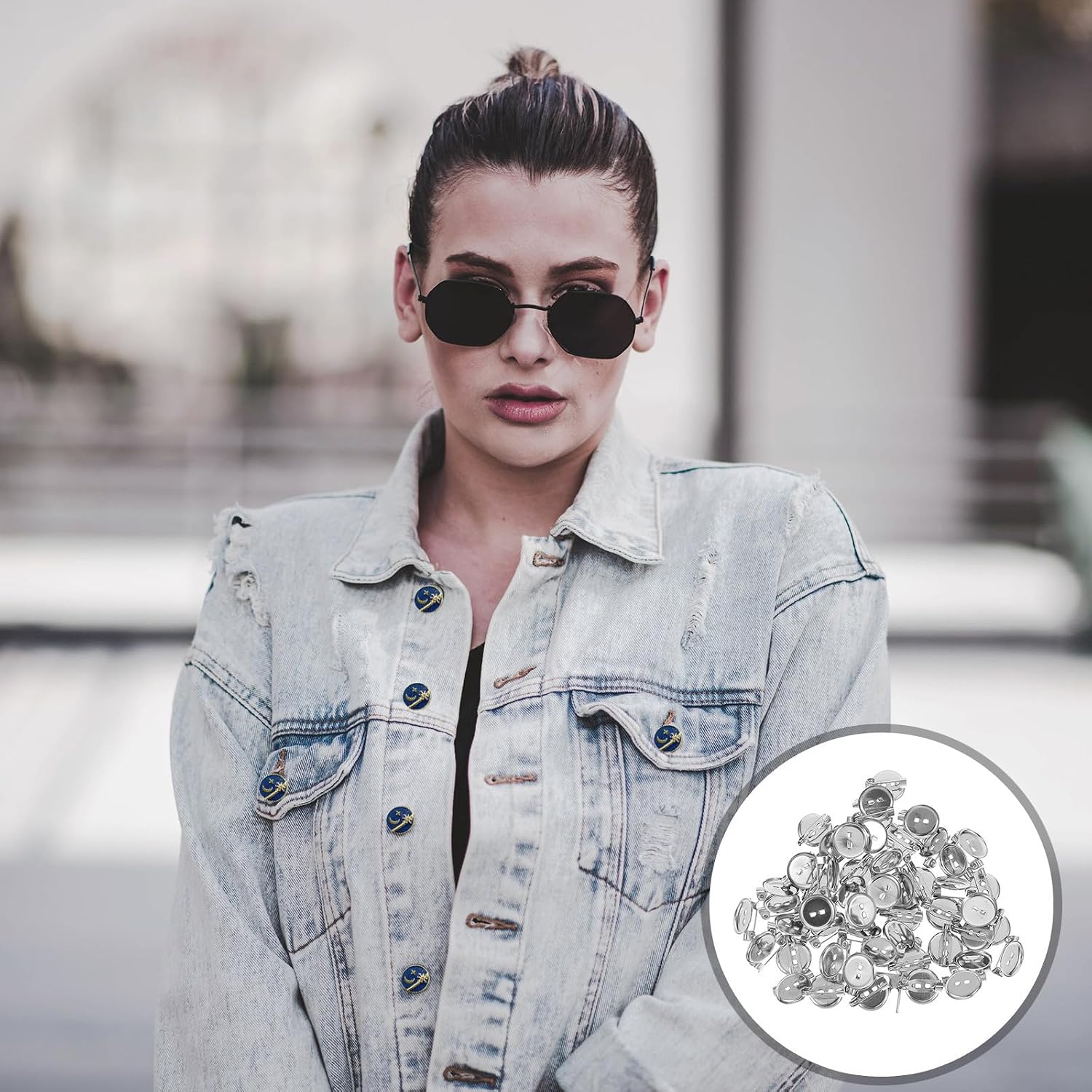 100pcs Silver Iron Brooch Pin Backs Tray Jewelry Accessories for DIY Crafts Making and Decorations Practical Brooch Making Accessories