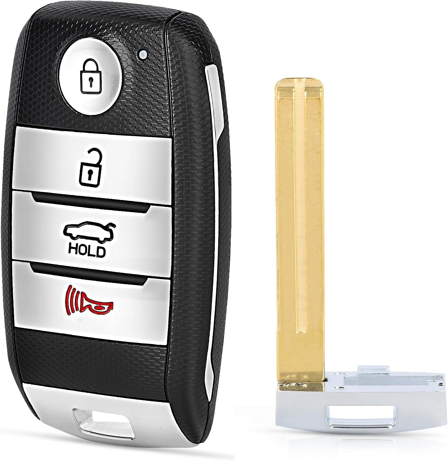 Keyecu Replacement Smart Remote Car Key Fob for Kia Optima 2014 2015 for Rio 2015 2016 2017 SY5XMFNA04 95440-2T510/95440-1U500/95440-1W101 315MHz ID46 Chip 4 Buttons