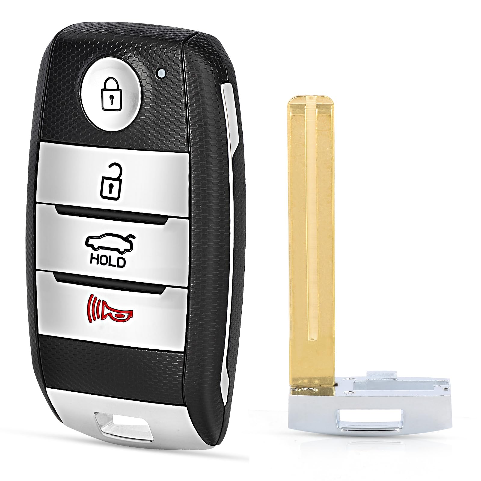 Keyecu Replacement Smart Remote Car Key Fob for Kia Optima 2014 Rio 2015-2017 Sorento 2014 2015 SY5XMFNA04 95440-2T510/95440-1U500/95440-1W101 315MHz ID46 Chip 4 Buttons
