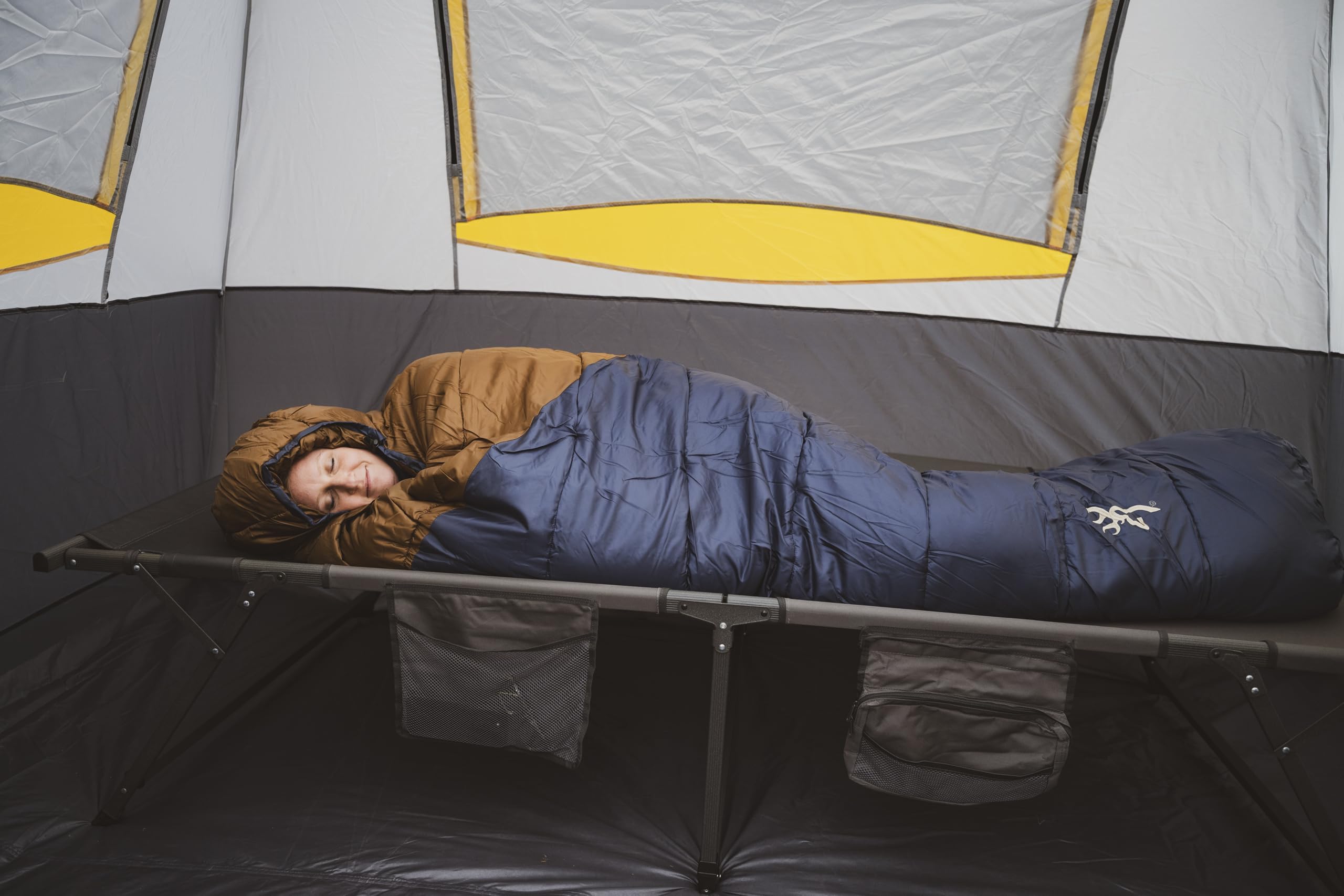 Browning Entdecken Sie den Schlafsack – Mumienschlafsack für extrem kaltes Wetter mit TechLoft-Silber-Isolierung, Zugkragen und strapazierfähiger Schale für Winter-Camping, Rucksackreisen und