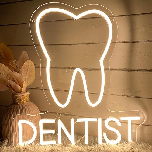 Miniatura 2 de Letreros de neón de dentista para decoración de pared, lámpara de luces de neón con luz personalizada, para habitación, dormitorio, decoración