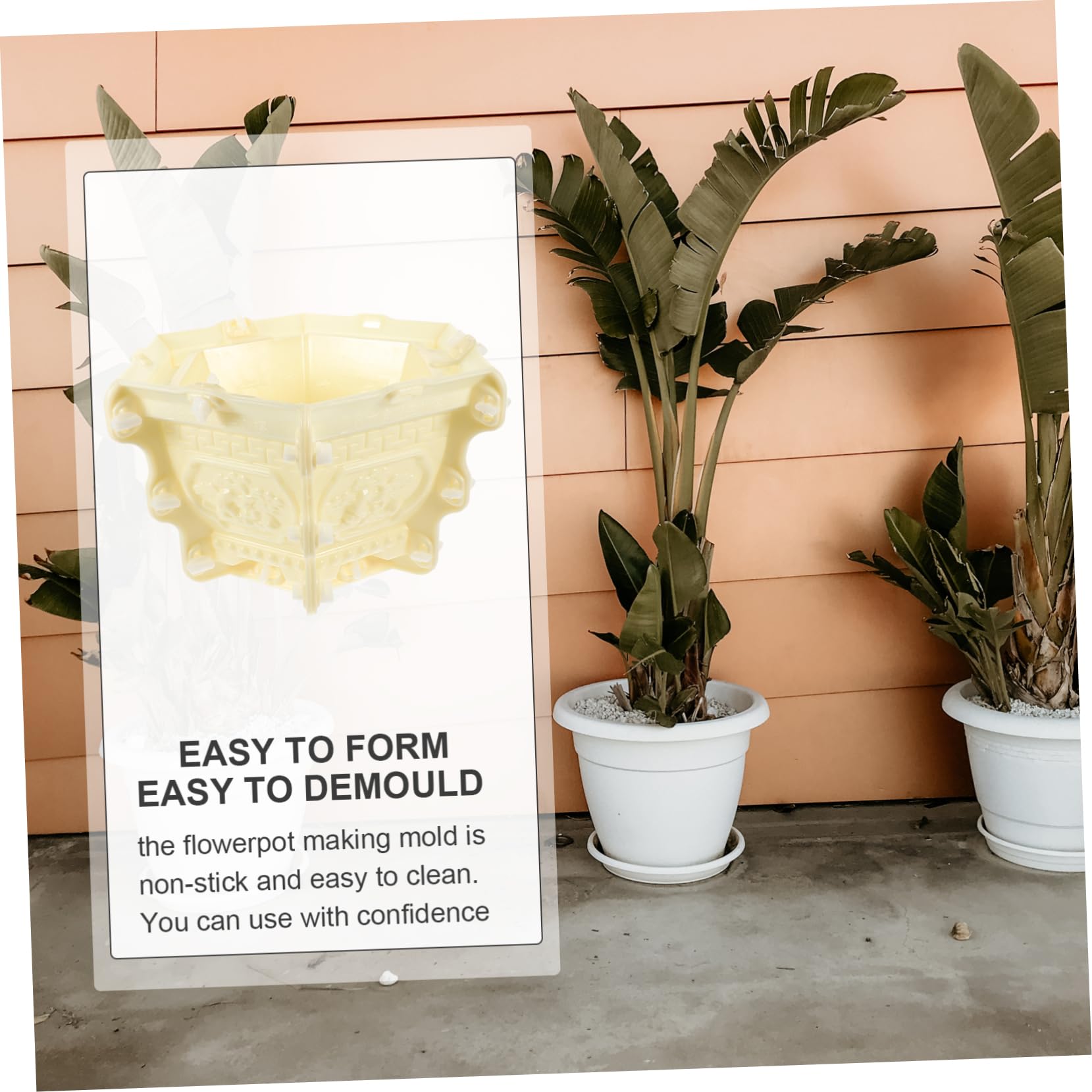 Amazon.co.jp: Levemolo 六角形 プラスチック製 プランター型 手芸用