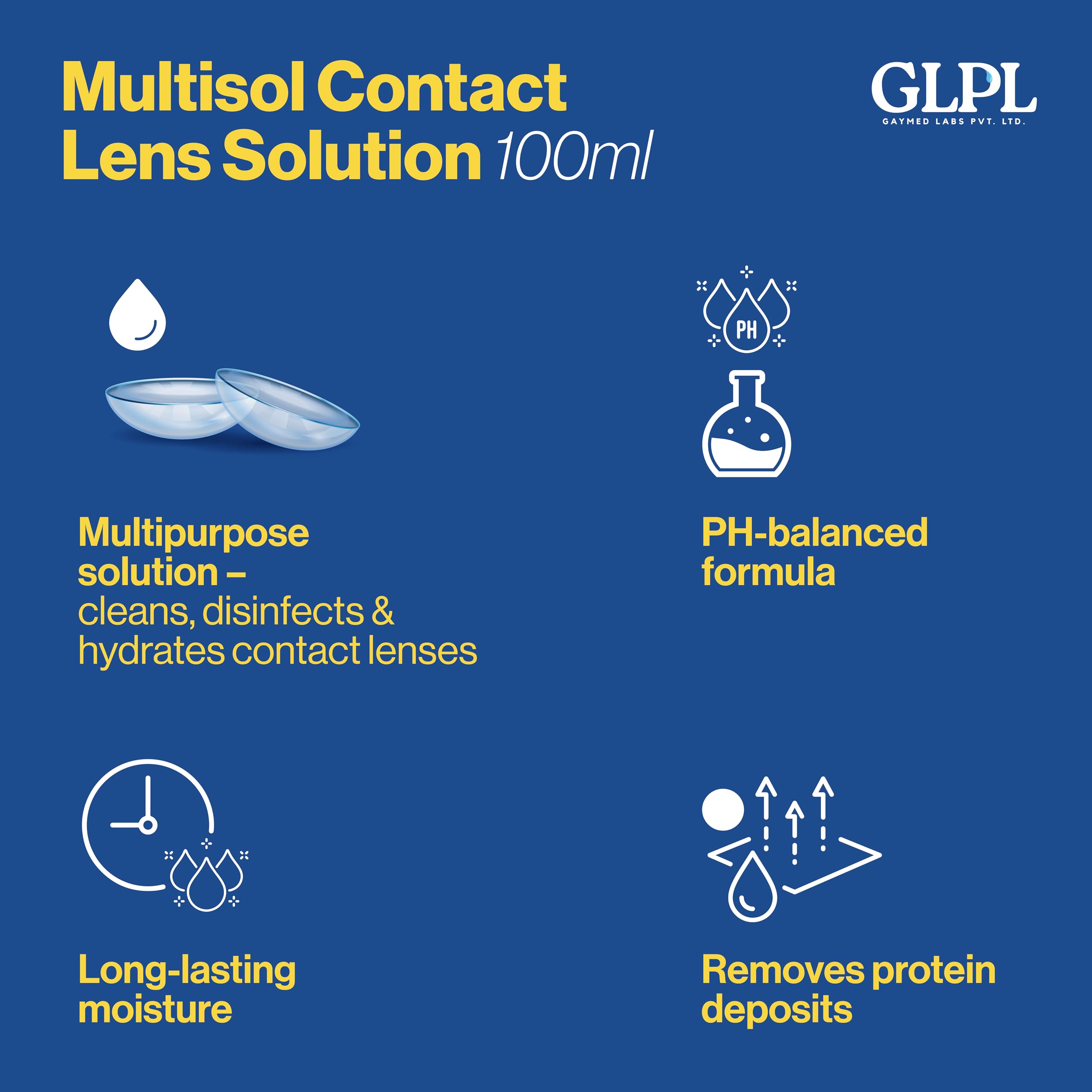 Contact Lens Solution Multipurpose Lens Cleaning Kit 100ml with Free Lens Case | Contact Lens Cleaner | Cleans, Rinses, Disinfects, Stores & Moisturizes Soft Contact Lenses | Travel Friendly — Amazon image 5