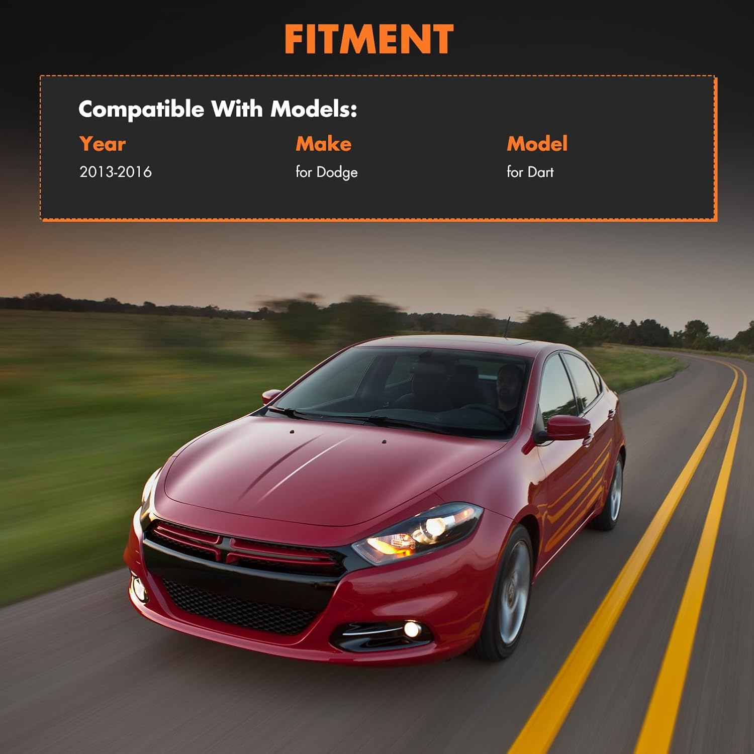 Front Right Passenger Side CV Axle Half Shaft Assembly Compatible 2013-2016 for Dodge Dart 2.0L Automatic Transmission 2014-2016 for Dodge Dart 2.4L All Trim Levels cv axle shaft 52123842AA NCV12103