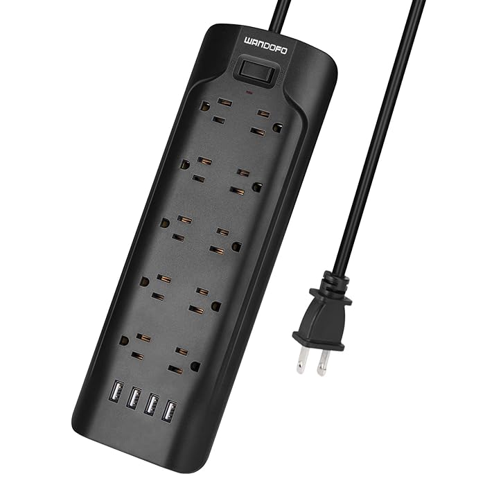 Buy WANDOFO 2 Prong Power Strip, Polarized 3 Prong to 2 Prong Outlet