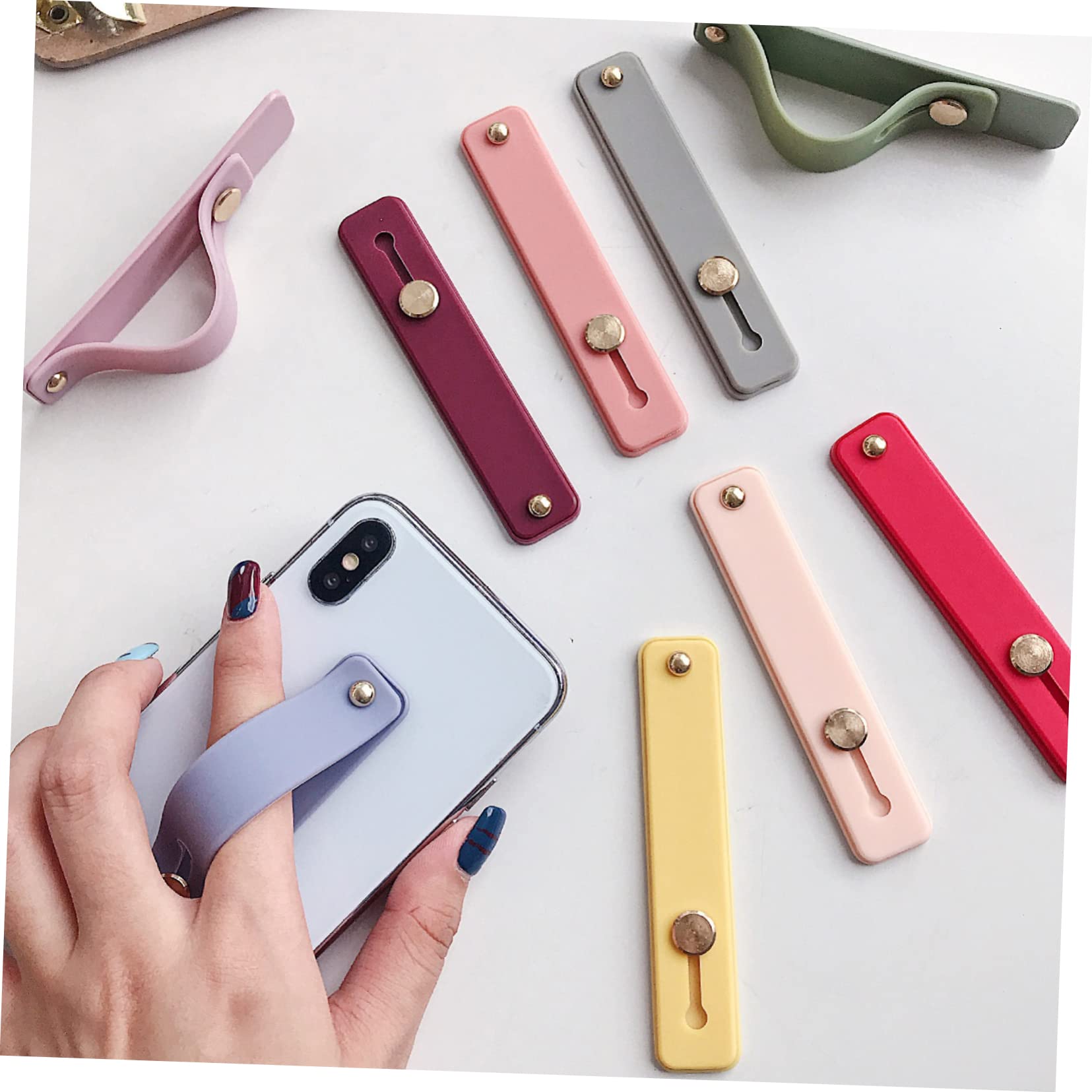 Gadpiparty Handy Fingerhalter Klicker Handhaben Telefon Lanyard Ram Finger Halterung Für Handy Mobile Phone Stand Finger-finger-ständer Universeller Handygriff Kieselgel