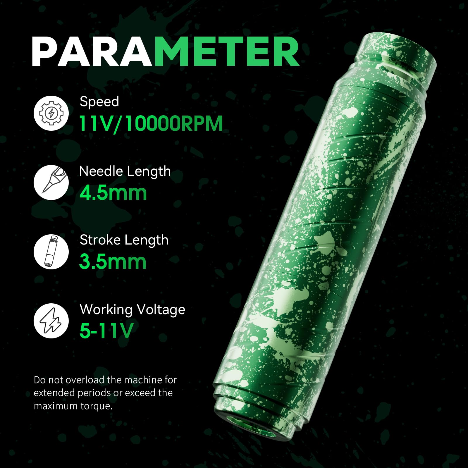 SOLONG Kit Profesional para Principiantes de Tatuajes – Lápiz Inalámbrico 1600mAh con 10 Agujas de Cartucho y Papel Transfer, Equipo Completo para Empezar, EF-TK-P753KITCEU-10