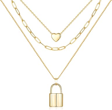 14k gold lock pendant Clearance