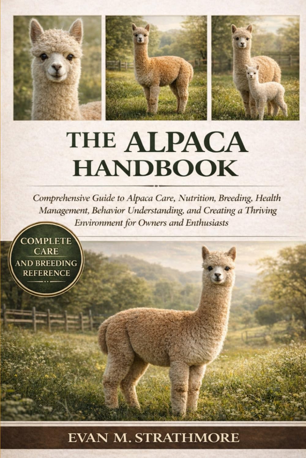 THE ALPACA HANDBOOK: Comprehensive Guide to Alpaca Care, Nutrition, Breeding, Health Management, Behavior Understanding, and Creating a Thriving Environment for Owners and Enthusiasts
