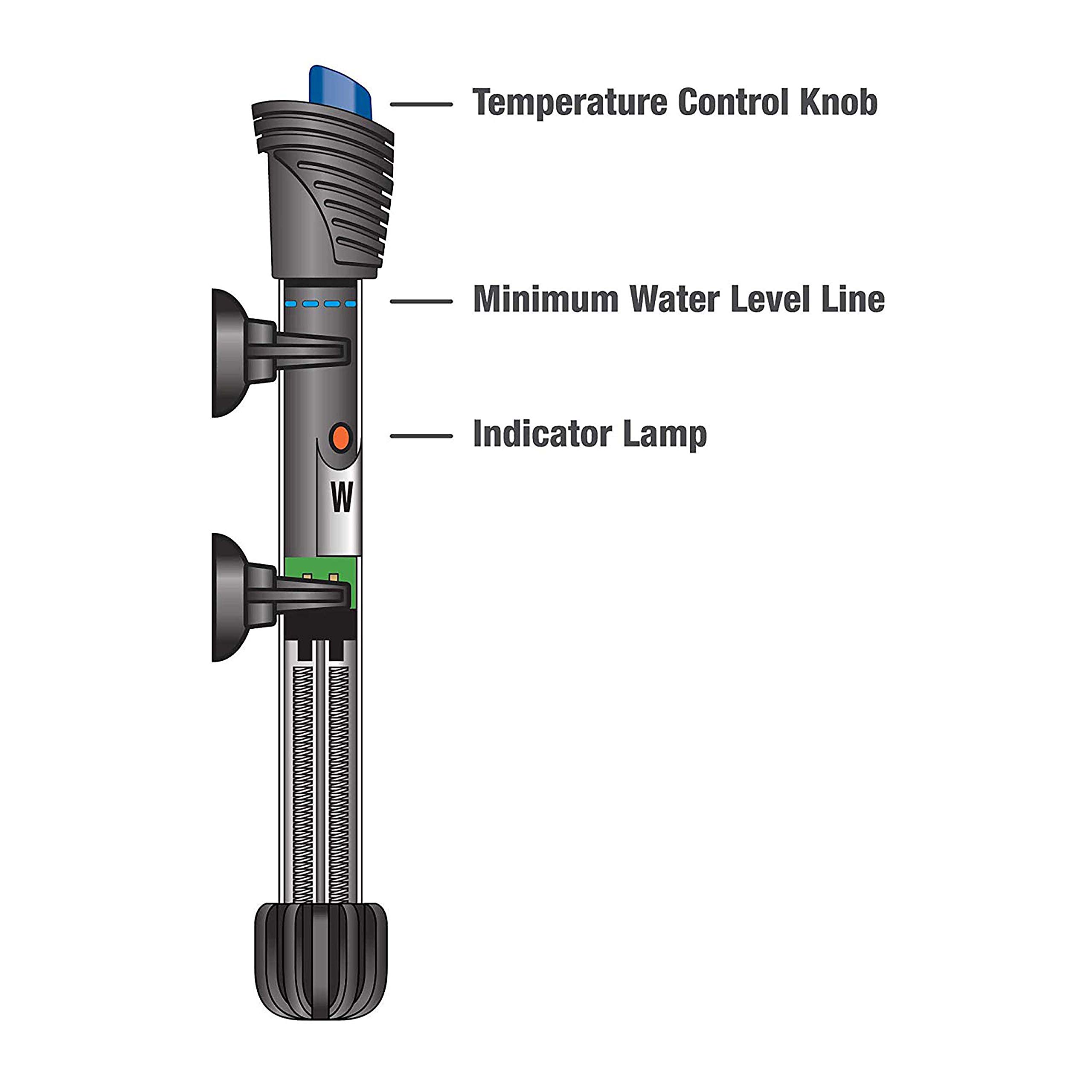 Aqueon Submersible Aquarium Heater, 300 Watts