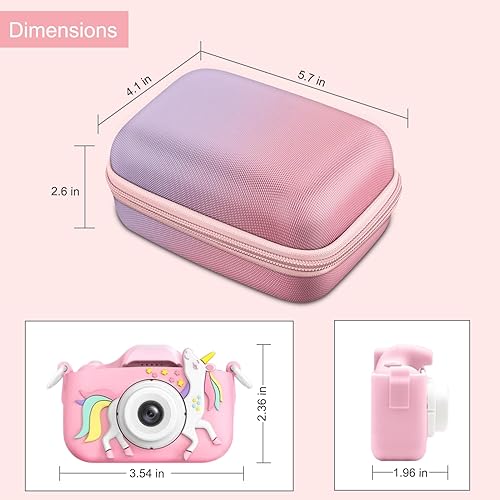 Miniatura 3 de Fintie Funda para cámara infantil compatible con GoopowMgaoloCIMELRSecktonGKTZDesuccusOZMIAgoigoOurlifeUnicorn Kids Camera Toys & Video Camera,