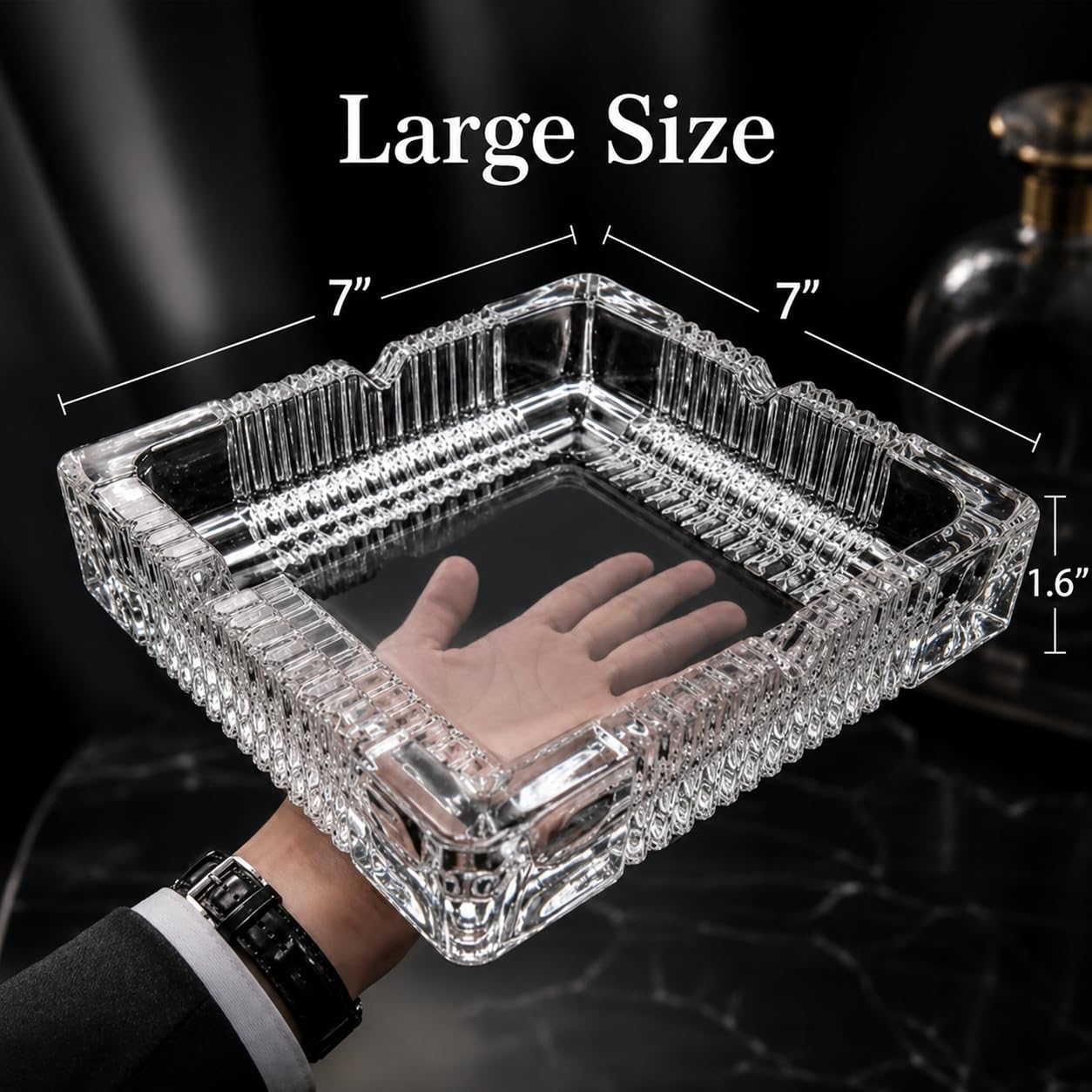 灰皿 Amazon.co.jp: ガラス製ツイスト模様灰皿　7枚セット 7x7インチ シガレット葉巻用 大型ガラス灰皿 喫煙具・ライター