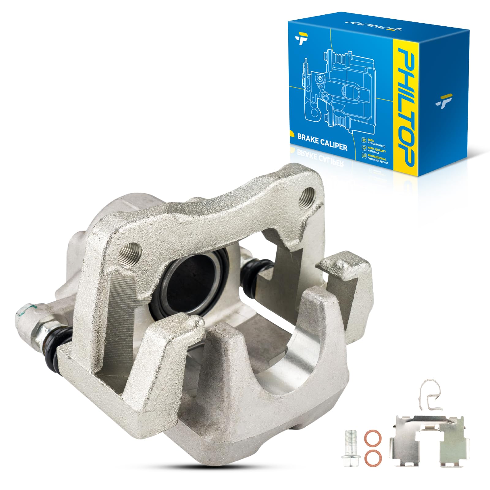 PHILTOP 19B3192 Rear right Disc Brake Caliper Assembly Replacement For Toyota RAV4 2006 2007 2008 2009 2010 2011 2012, Rear Right Passenger Side