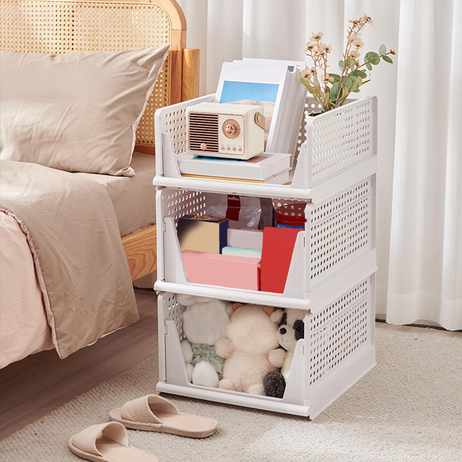 Faltbare Aufbewahrungsbox für Schrankorganizer,Faltbare Schrank-Organizer Faltbare Schubladenorganizer, Aufbewahrungskorb, Platzsparende Multifunktionsbehälter p