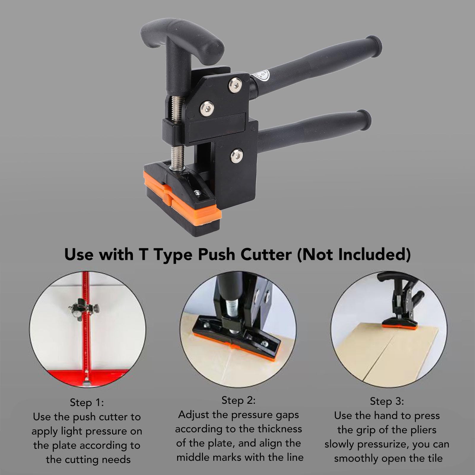 Jiawu Tile Opener Upper Press Breaking Pliers for Glass Marble